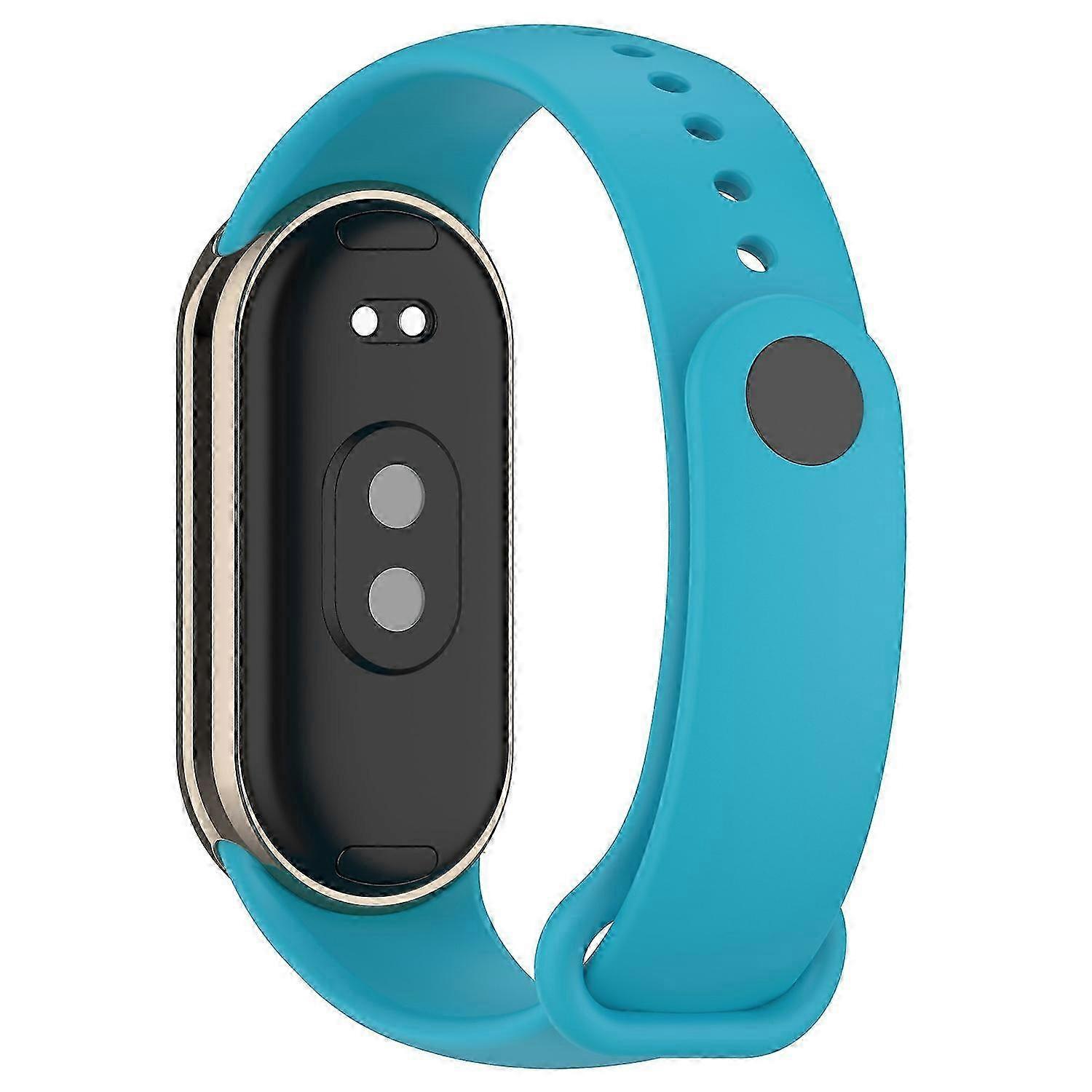 NFC Smart Band 9 and Band 8 with Silicone Watch Bands featuring Metal Connectors