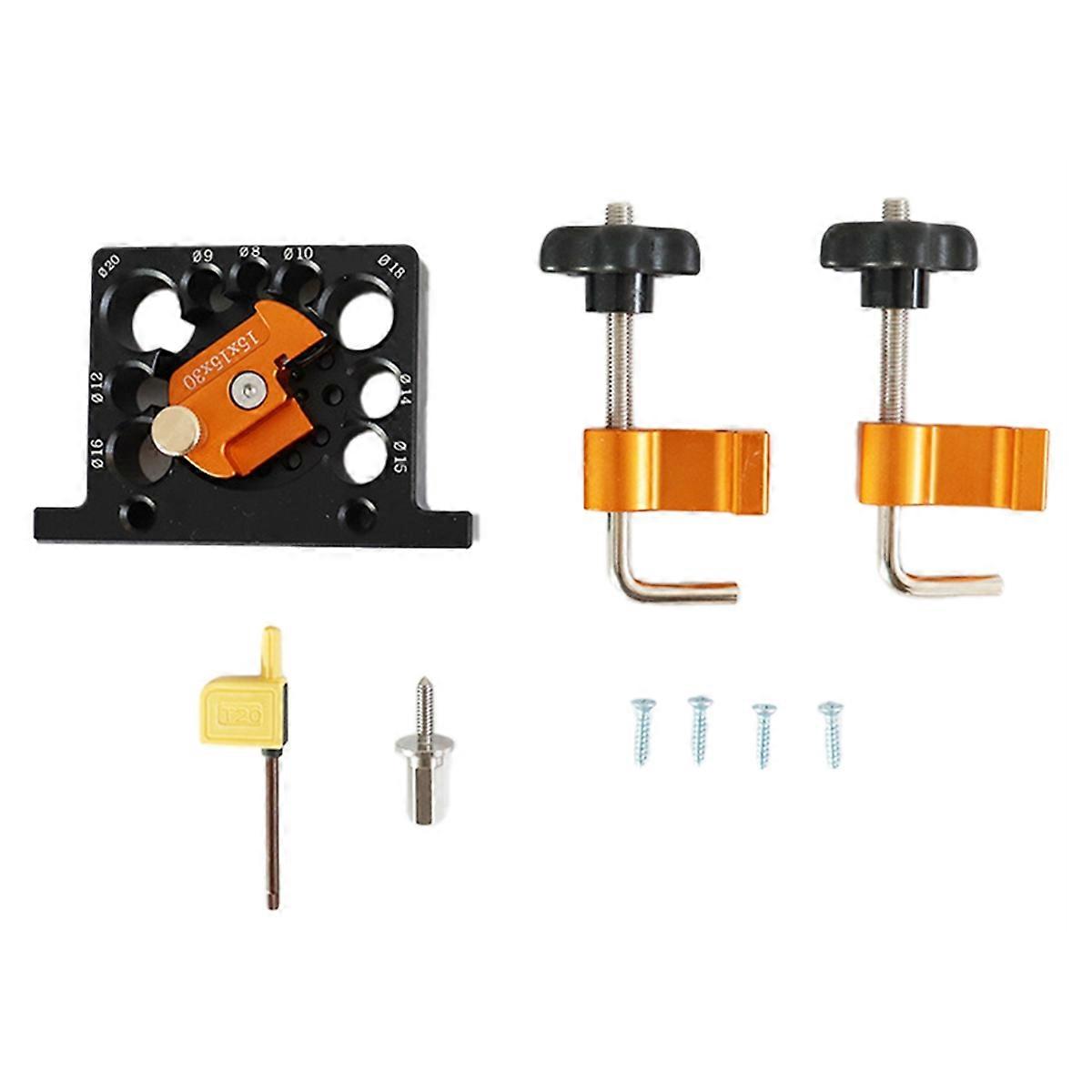 8mm-20mm 9-Holes Adjustable Dowel Maker Jig Round Rod Auxiliary Tool