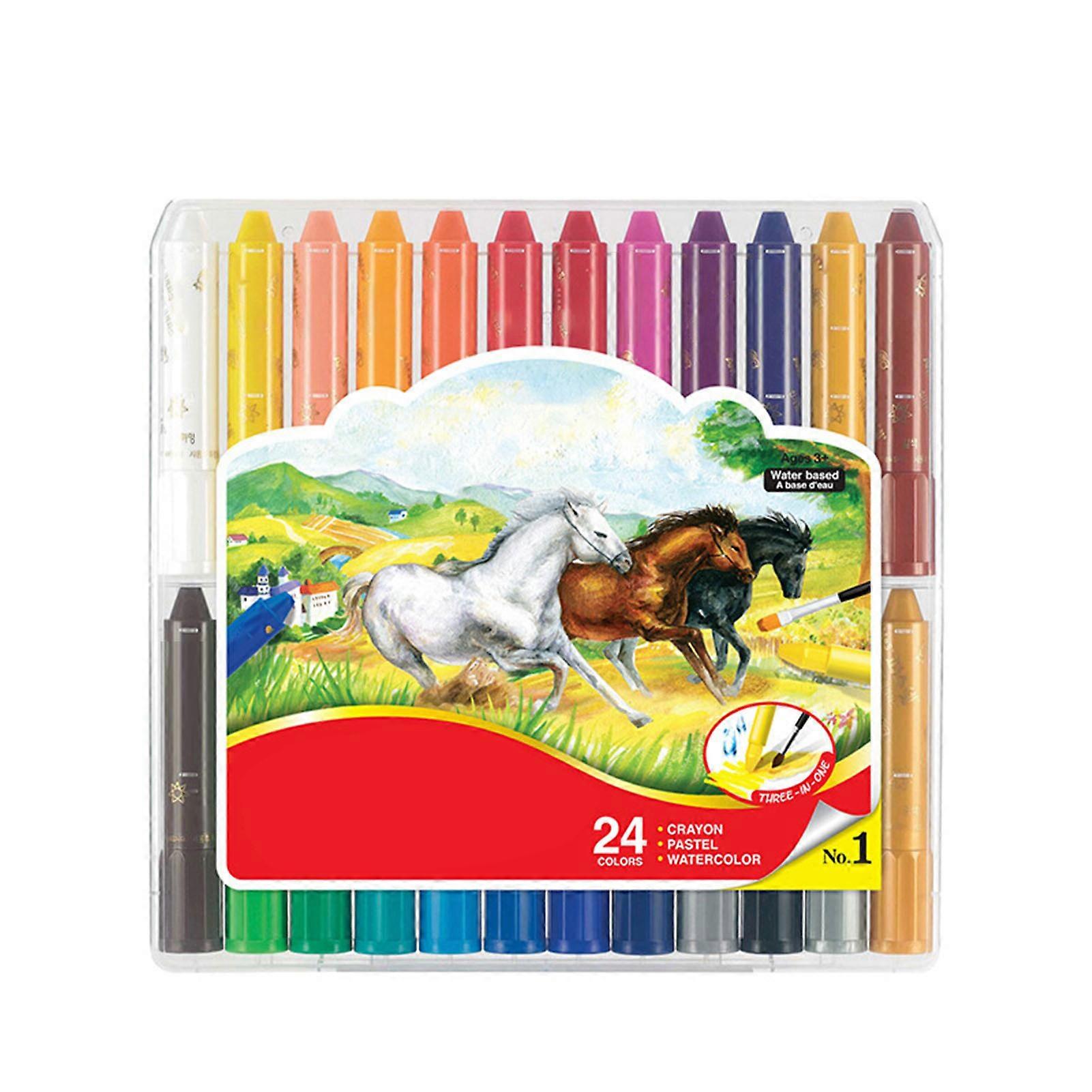 Crayon Washable Multiple Colour Rotating Easy Painting Fun Drawing for Kids Children