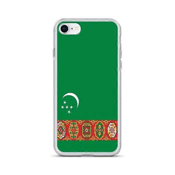 Phone case - PIXELFORMA - iPhone 7 - Turkmenistan Flag - Transparent plastic - TPU