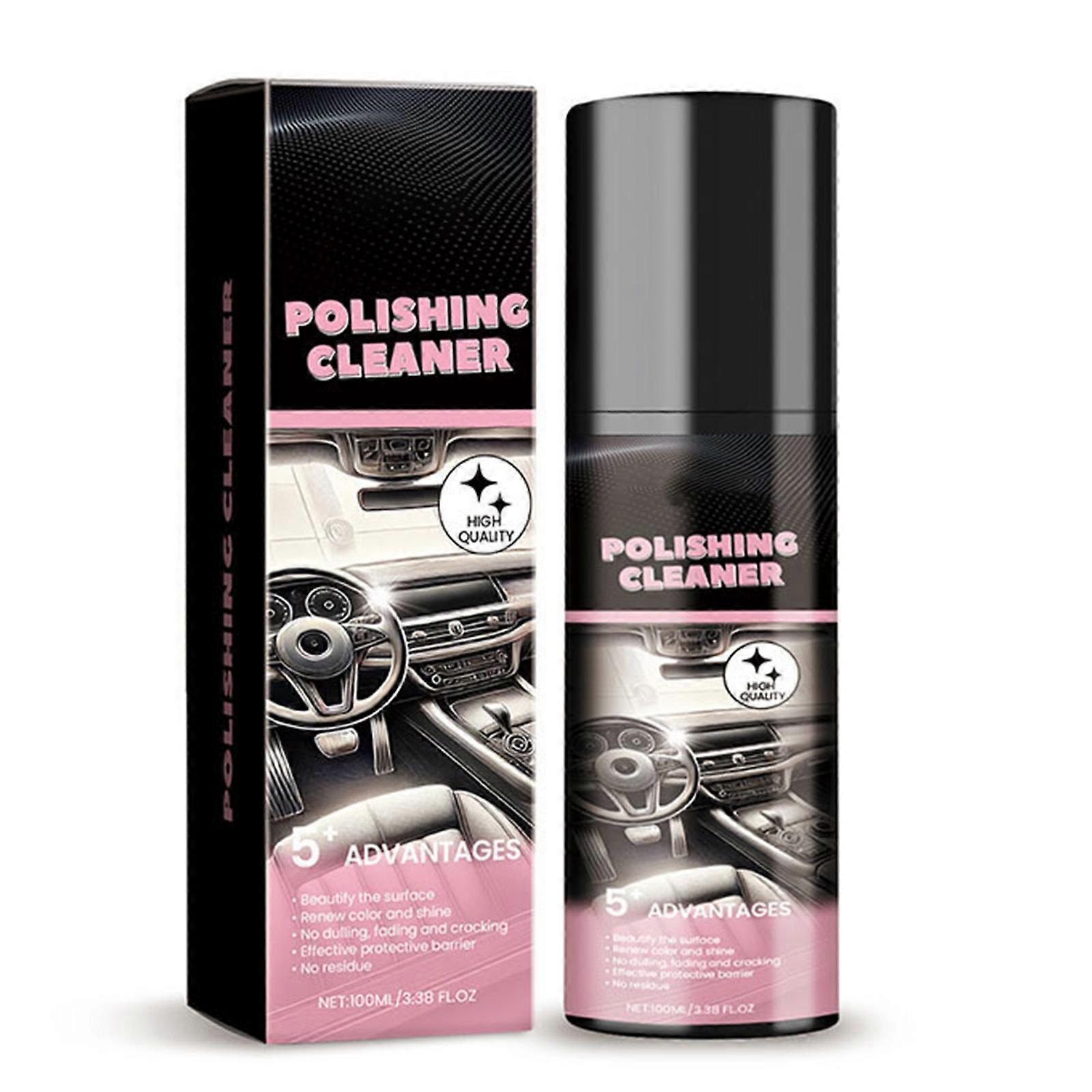 Nettoyant intérieur de voiture polyvalent en sprays avec effet de polissage nocturne Séchage rapide Résidus libres pour le caoutchouc et le cuir