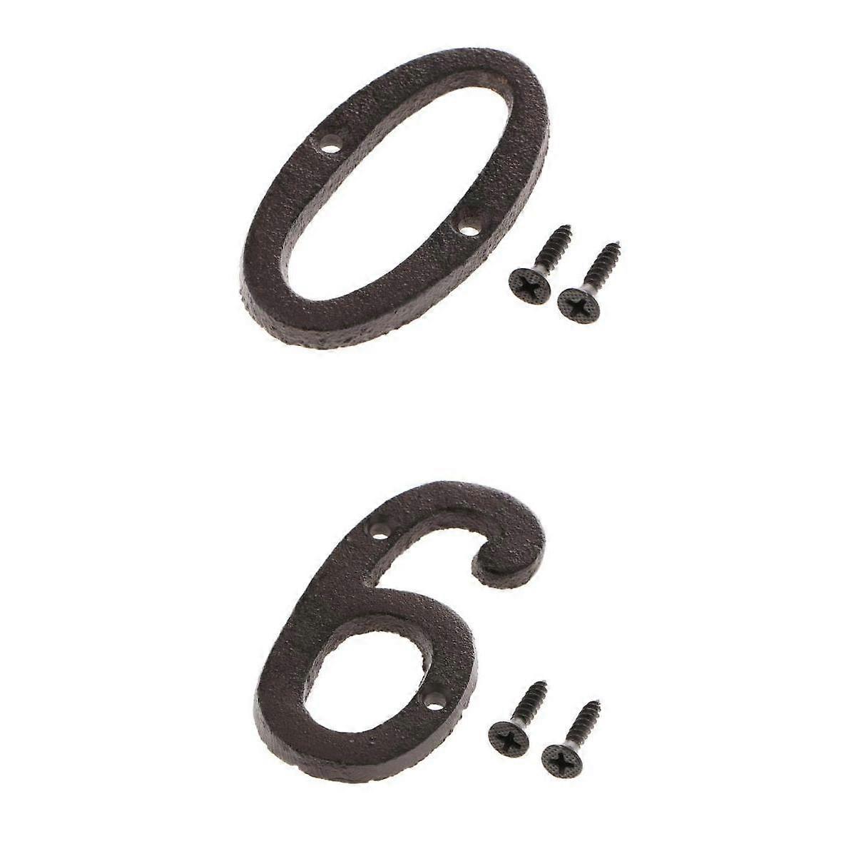 0 &6 Wrought Number,with Screws