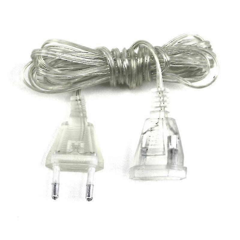 Portable Clear Line Extension Cord for Transparent Fairy Lights