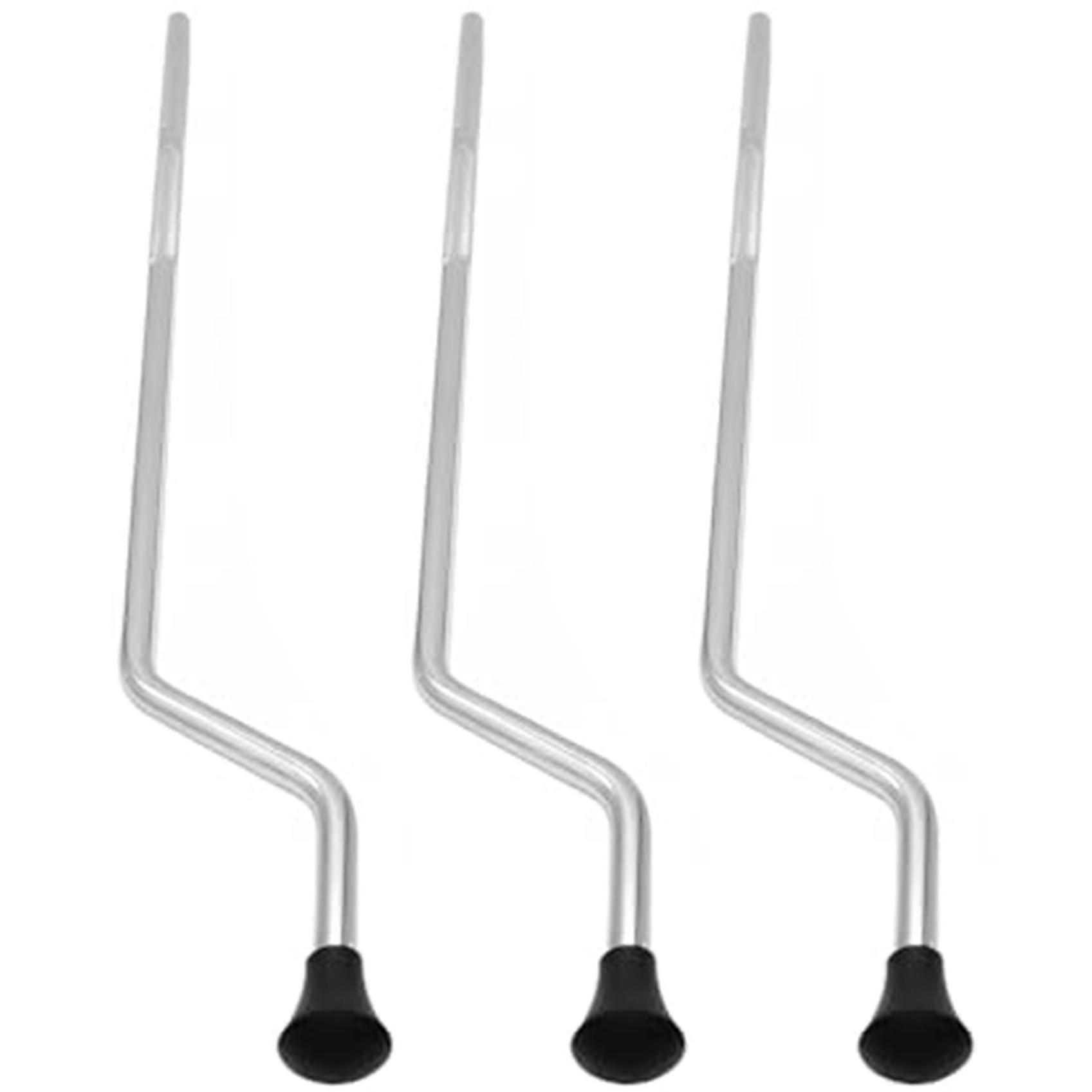 Drum Stand Floor Tom Legs, 3 Pack 19.5 Inch Metal, Anti-Slip Bass Drum Replacement Hardware for Percussion Instruments