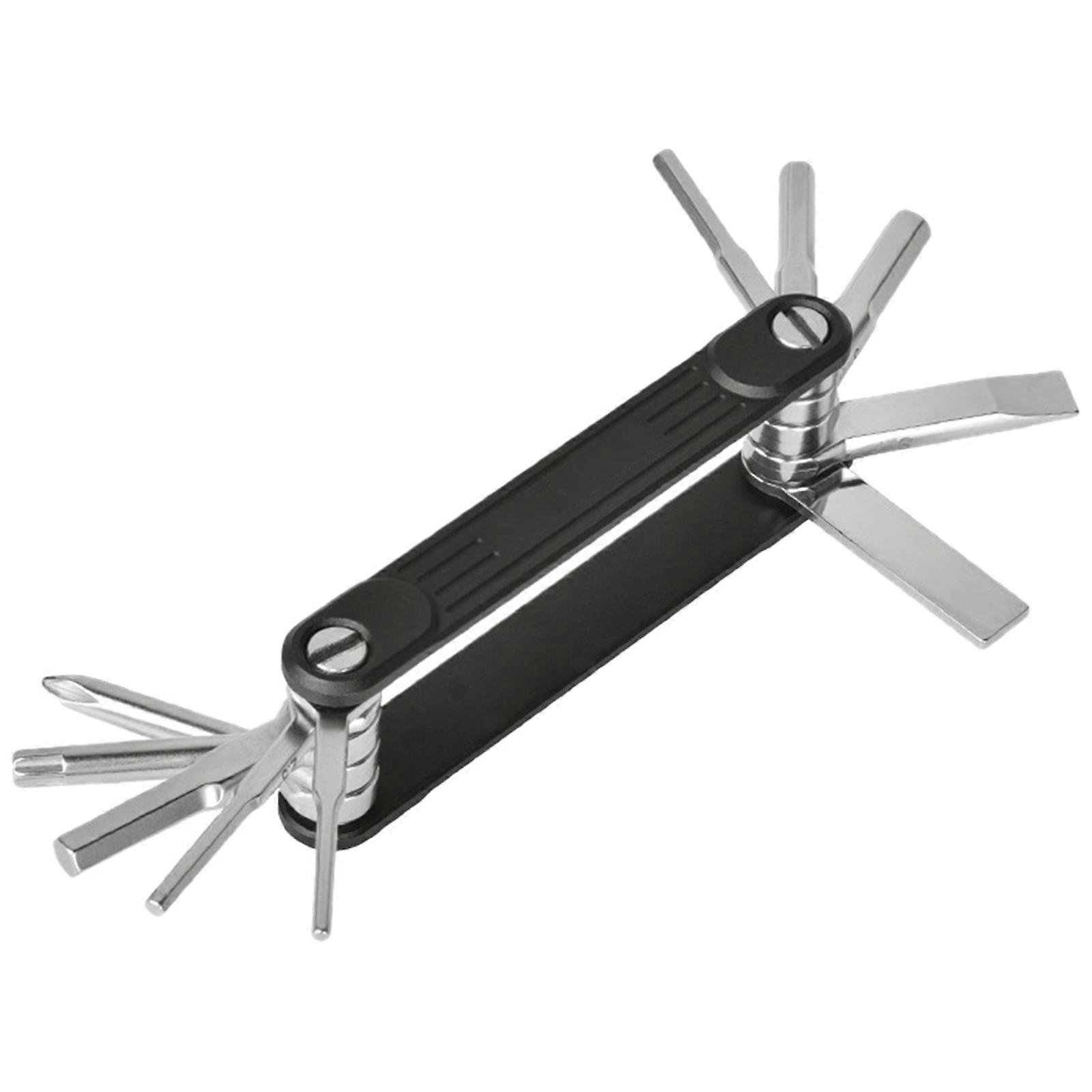 10 in 1 Folding Tool Set with Screwdriver and Hex Key Wrenches Pocket Multitool Screwdriver Tool for Photographic