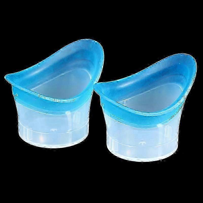 2Pcs/lot σιλικόνη μάτι πλύσιμο κύπελλο Resuable Eyewash Cup μαλακό μάτι λουτρών κύπελλο