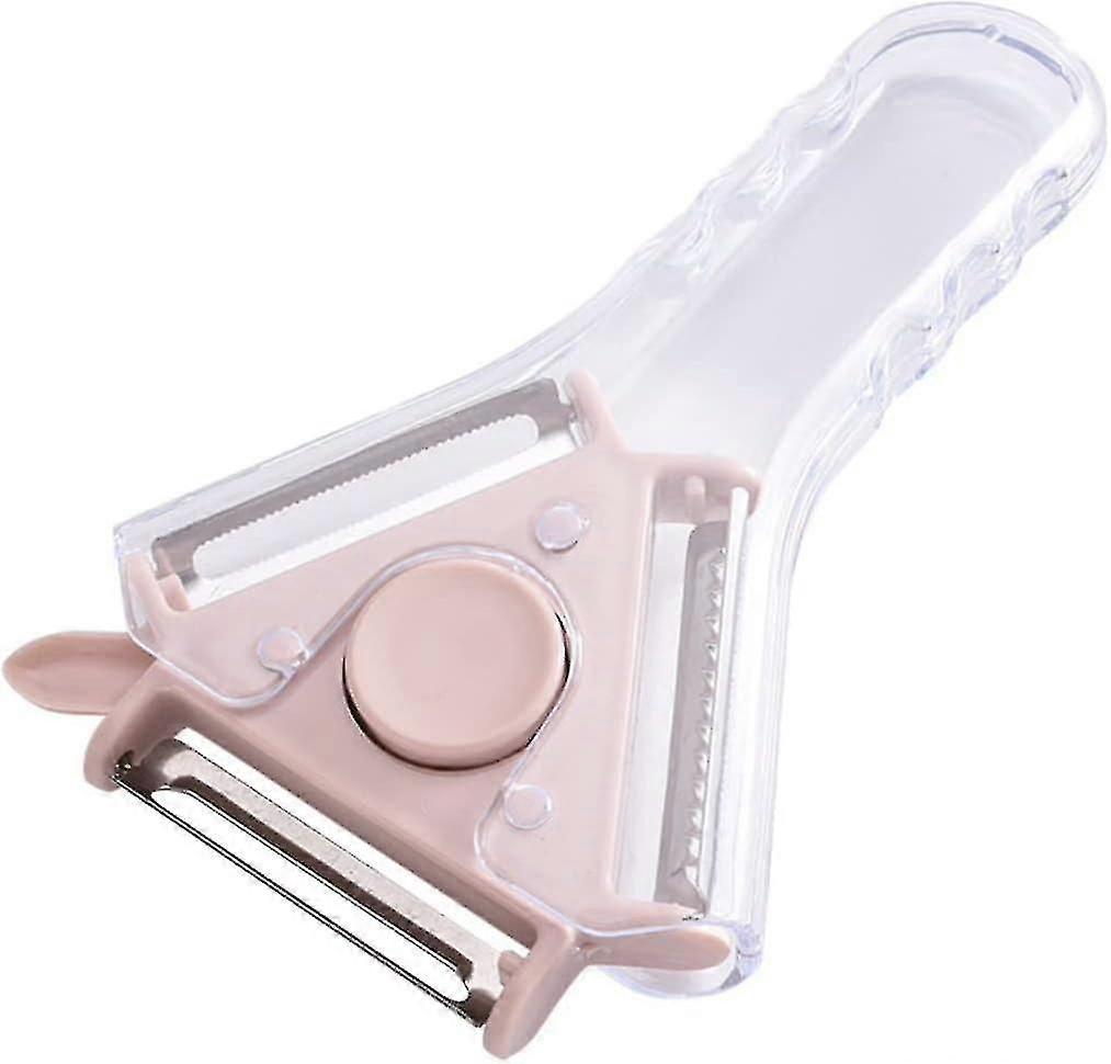 Multi-purpose Fruit Peeler Triangular Vegetable Peeler (pink)