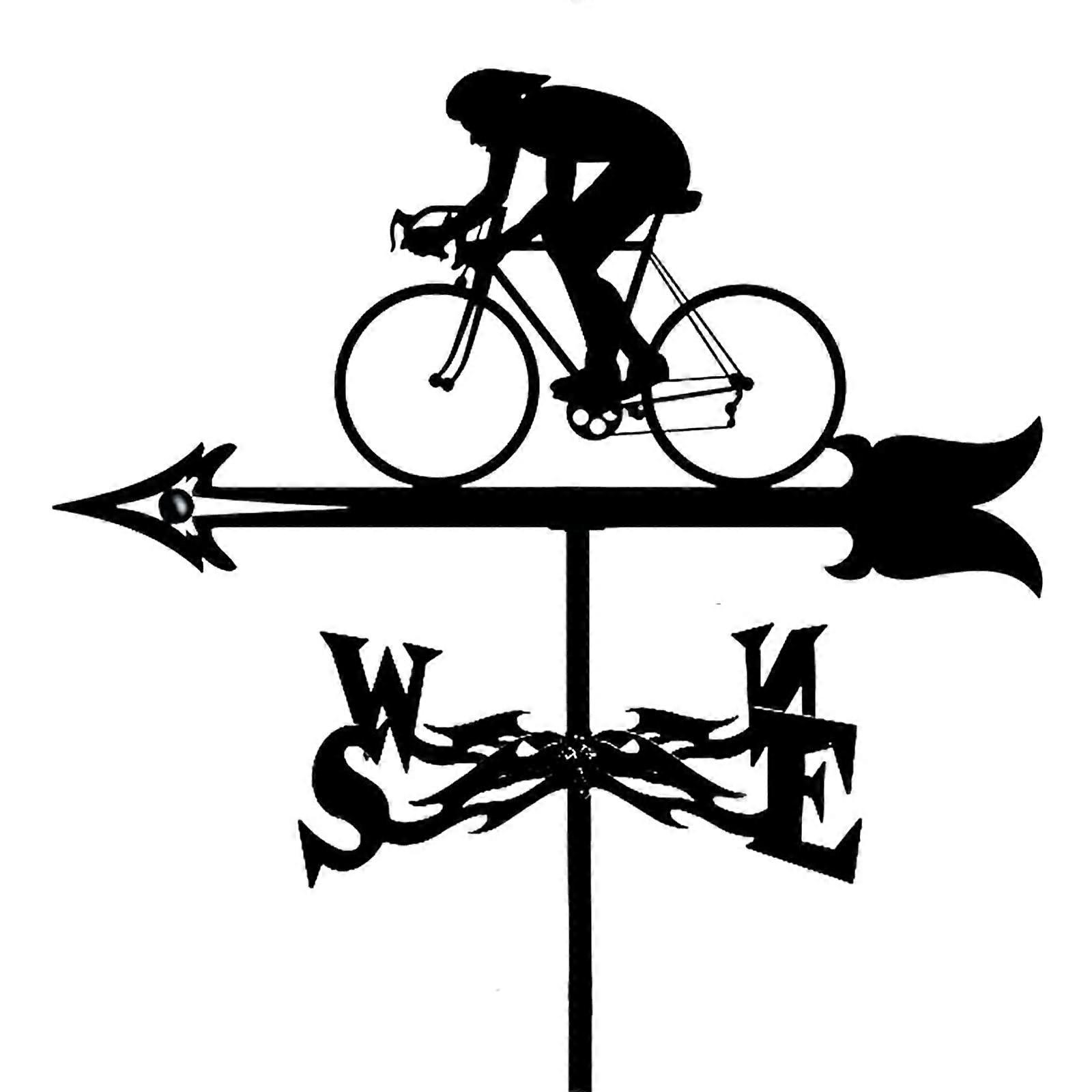 ريشة الطقس Wetterhahn ، RetroReiter ، Radfahrer ، النموذج ، Zuhause ، المعادن ، الديكور الزخرفي