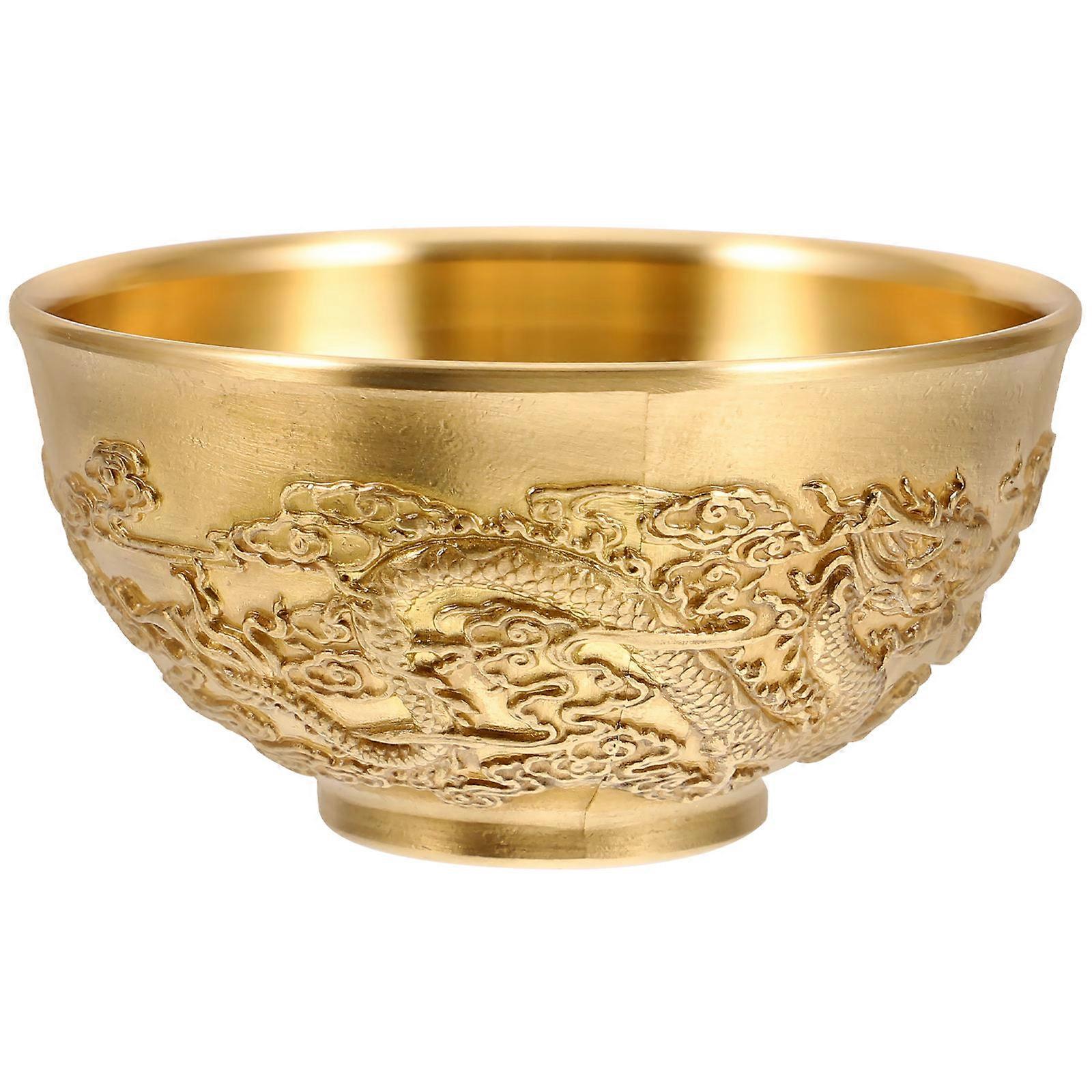 Here's a refined product description based on your input, suitable for use in e commerce or marketing materials:

 

**Brass Treasure Bowl – Chinese