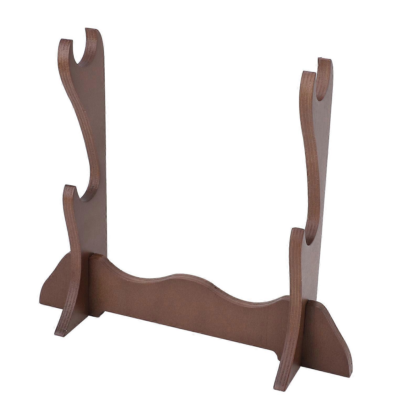 Desktop Flute Stand Display Holder Laminated Board 2 Layer Bamboo Flute Storage Rack 