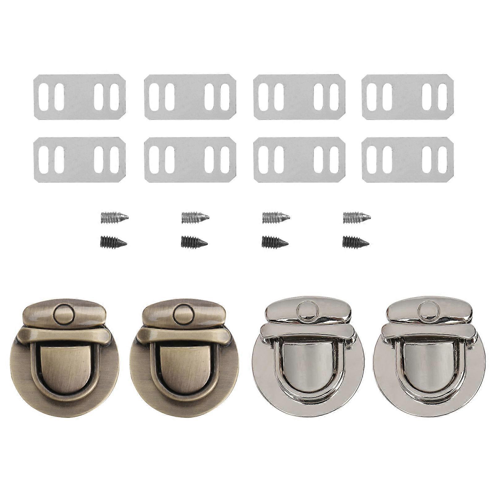 Functional Metal Tuck Lock Buckle, Easy Installation for Leather and Wood Crafts