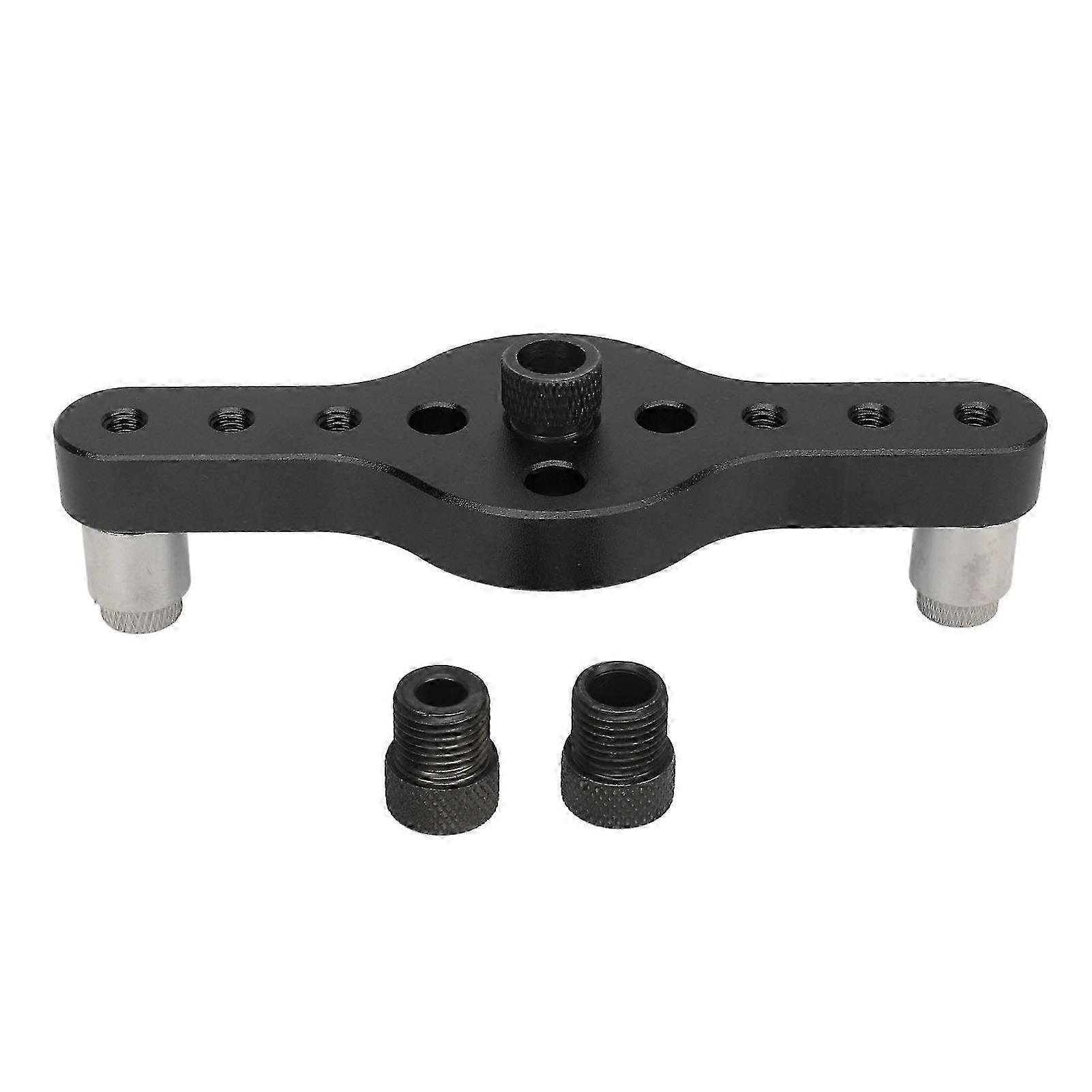 Vertical Pocket Hole Jig Aluminum Alloy Accurate Dowelling Self Centering Drill Guide for Woodworking Black