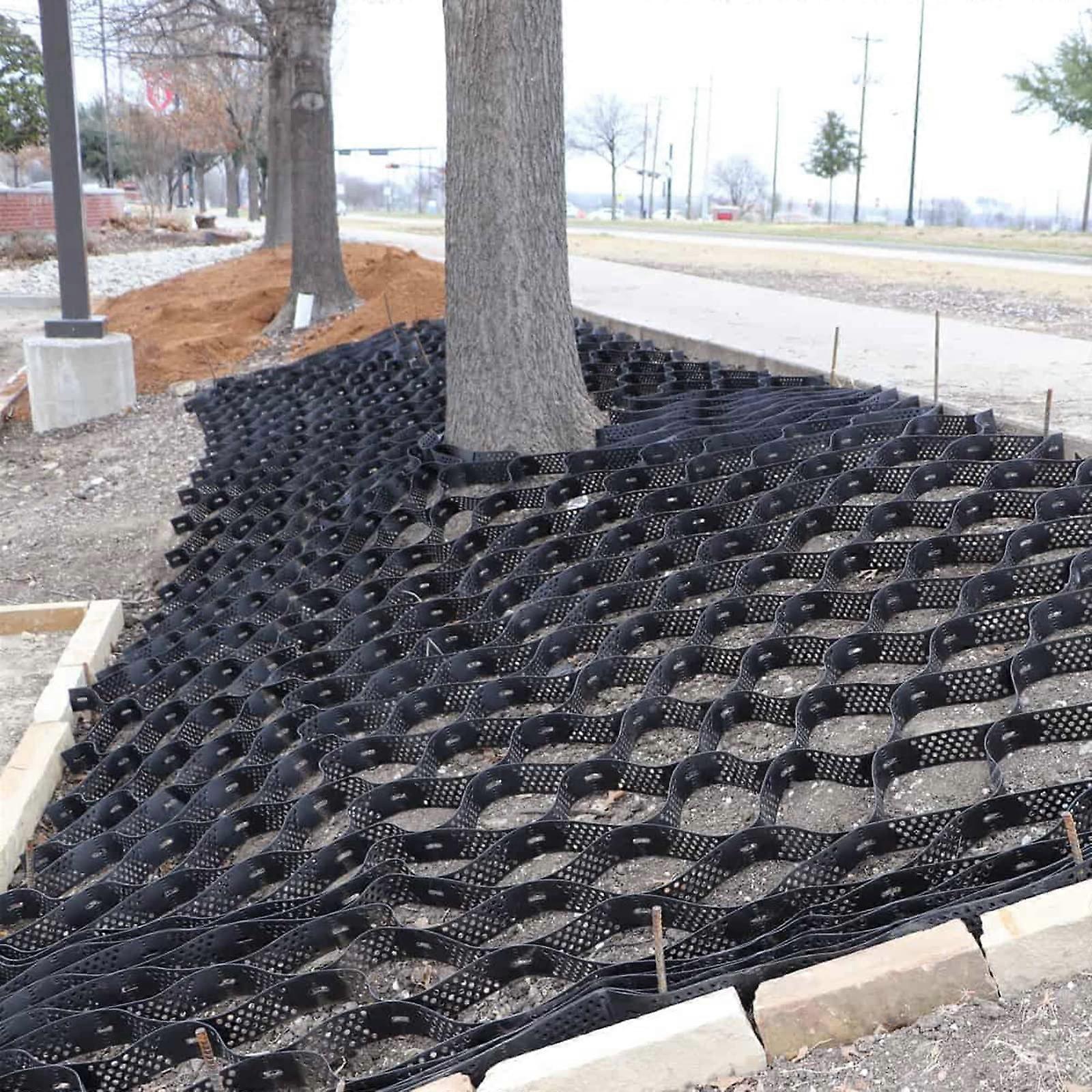 Robust geographic network for hiking trails/paths/driveways with honeycomb structure 2 inch / 5 cm gravel grid (size: 3 m x 8 m (10ft x 26 ft))