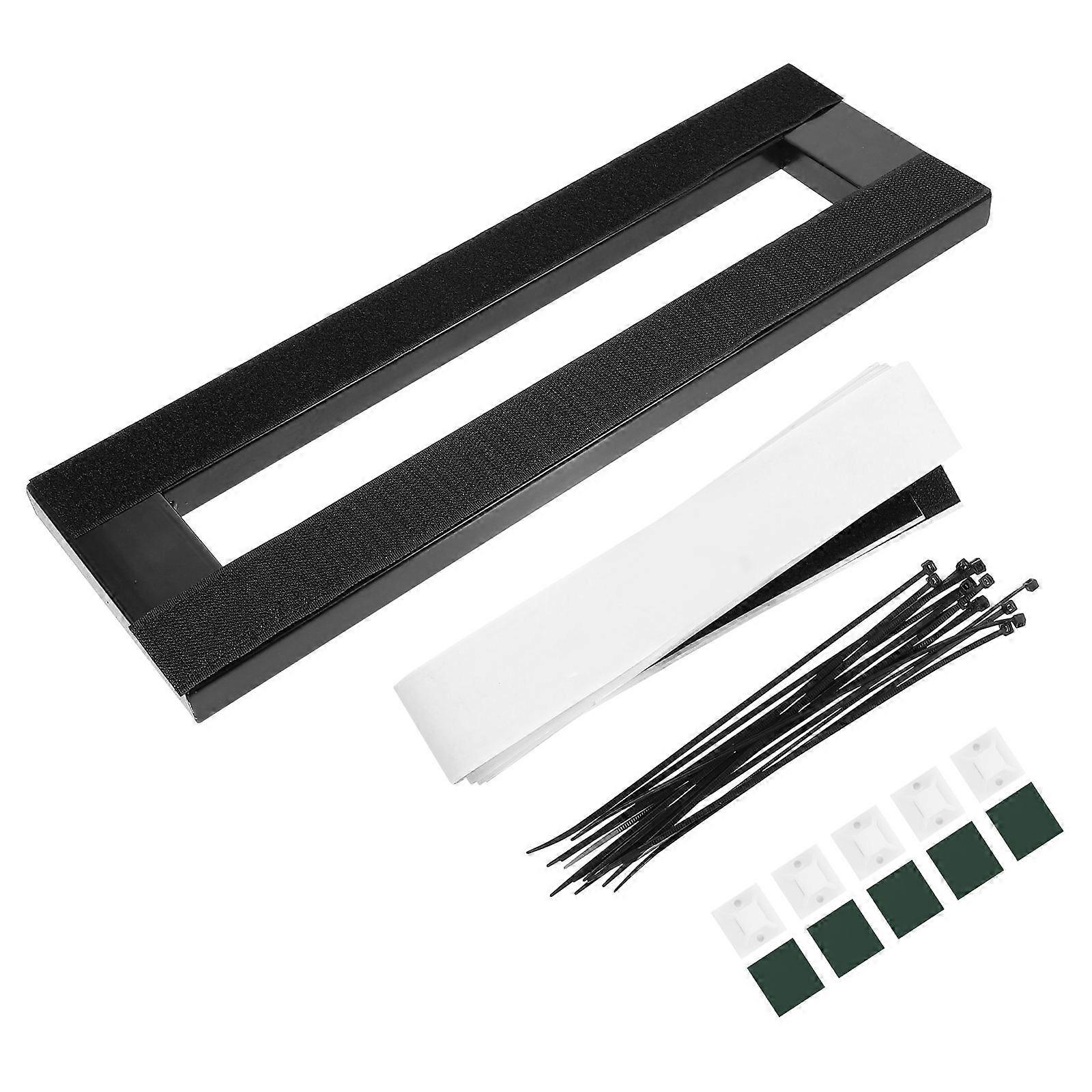 Portable Pedalboard Electric Guitar Effect Pedalboard Black Rectangular Support Practice 1 Set