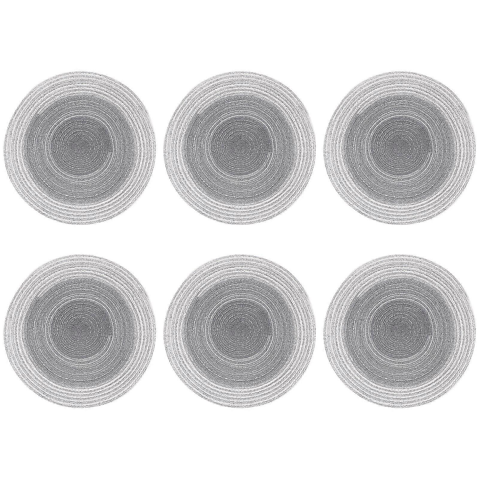 It seems like you're referring to a product listing or description for **heat resistant cotton yarn table mats** in deep grey color. Here's a refined