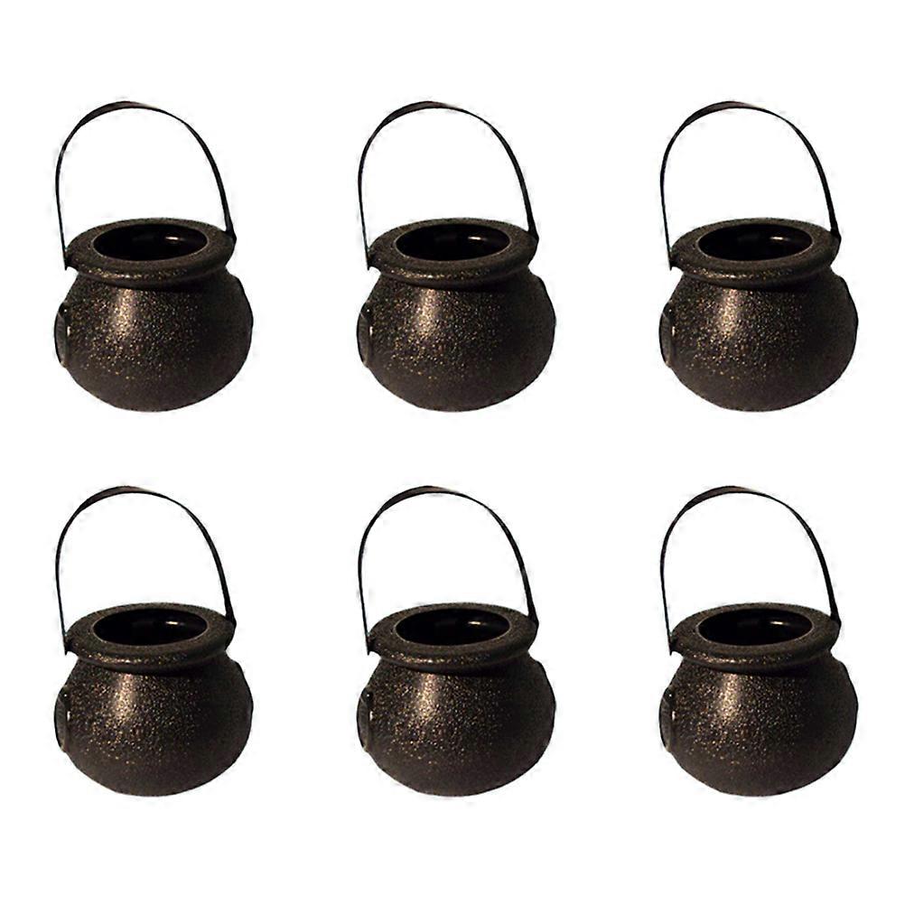Mini Halloween Buckets Plastic Treat Bucket For Trick Or Treating 6Pack