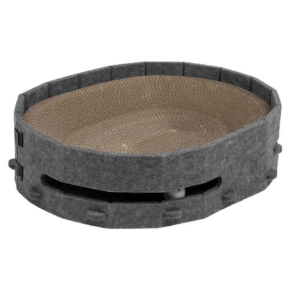 Cat Accessories Track Cat Scratcher Indoor Cat Round Shape Corrugated Paper Resting 1Pack