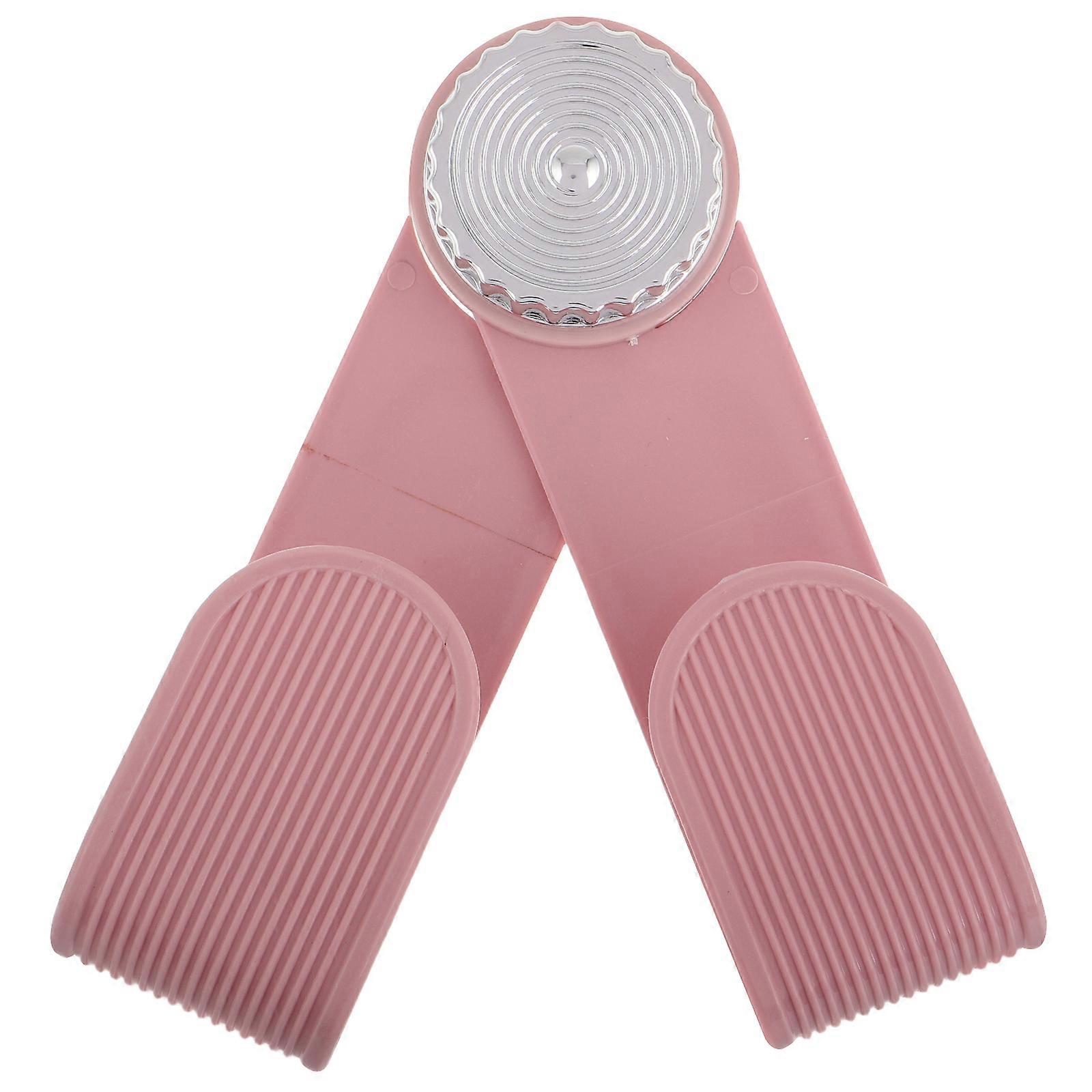 Wall Mounted Pot Lid Rack Modern Rectangular Design For Kitchen Item Storage Pink 1Set