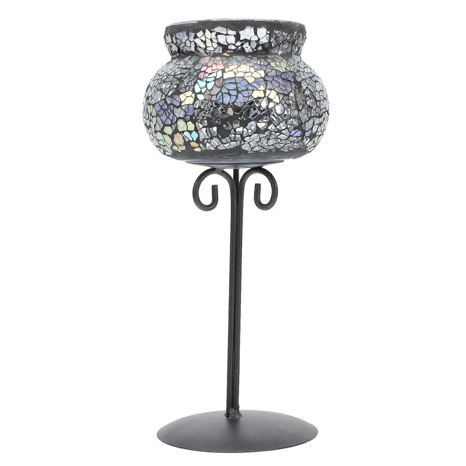 Table Candles Centerpiece Nordic Style Candleholder Silver 22.5x9cm For Dinner Party Homeowners Event Planners 1Set