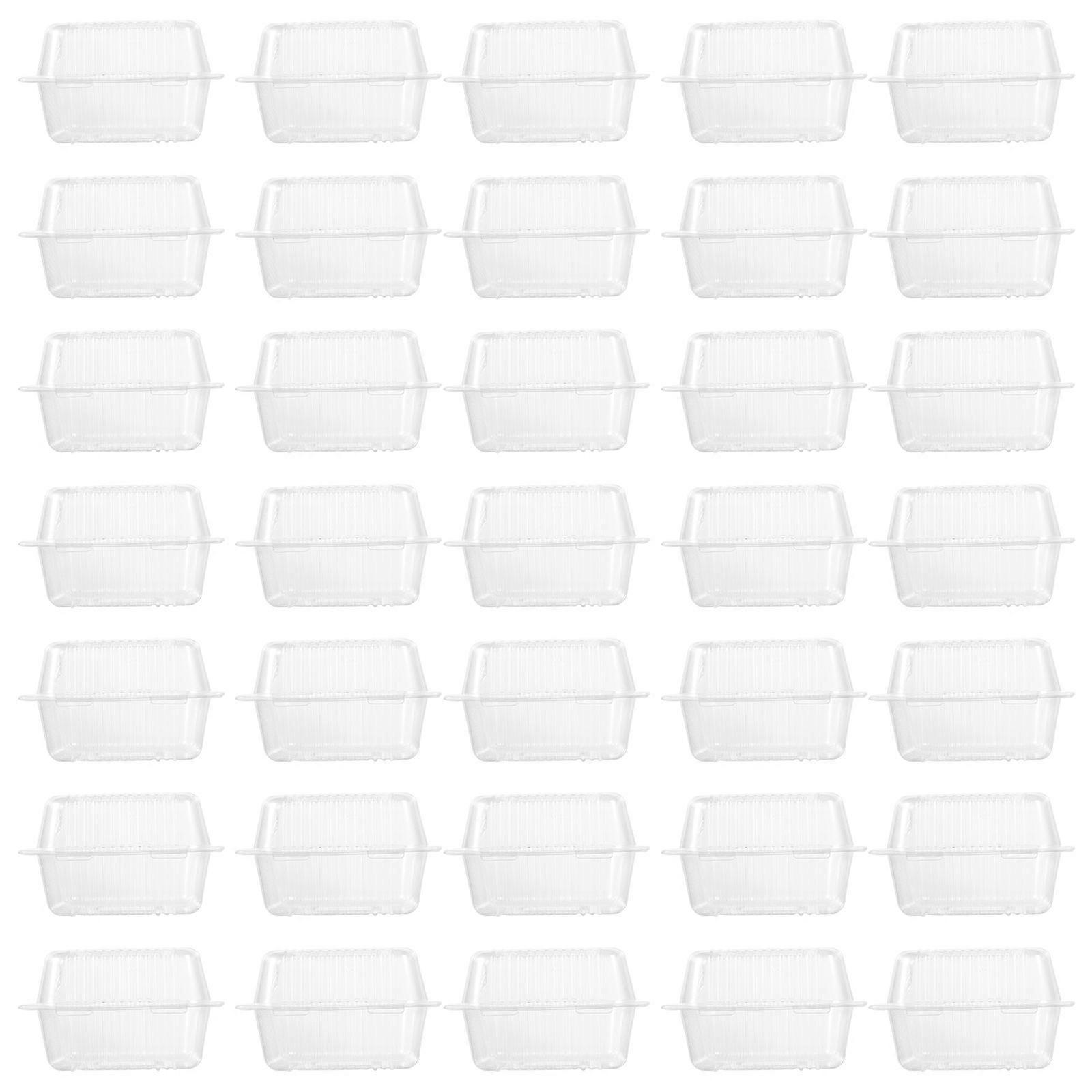 Transparent Baking Packaging Box for Storage Use 50Pcs Clear Sandwich Containers