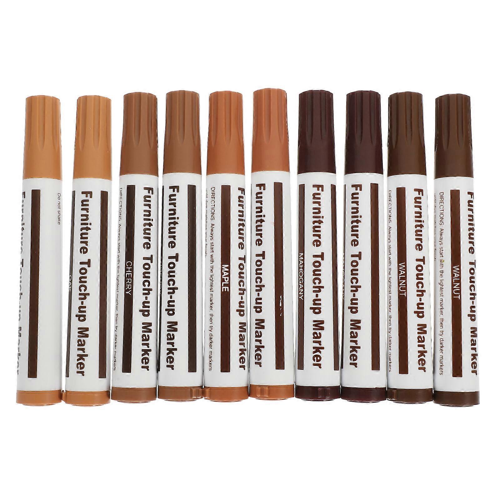 Έπιπλα Touch-Up Markers Hardwood Floor Scratch Repair Πλαστική Θήκη Στυλό Αντιηλιακή 10Τμχ