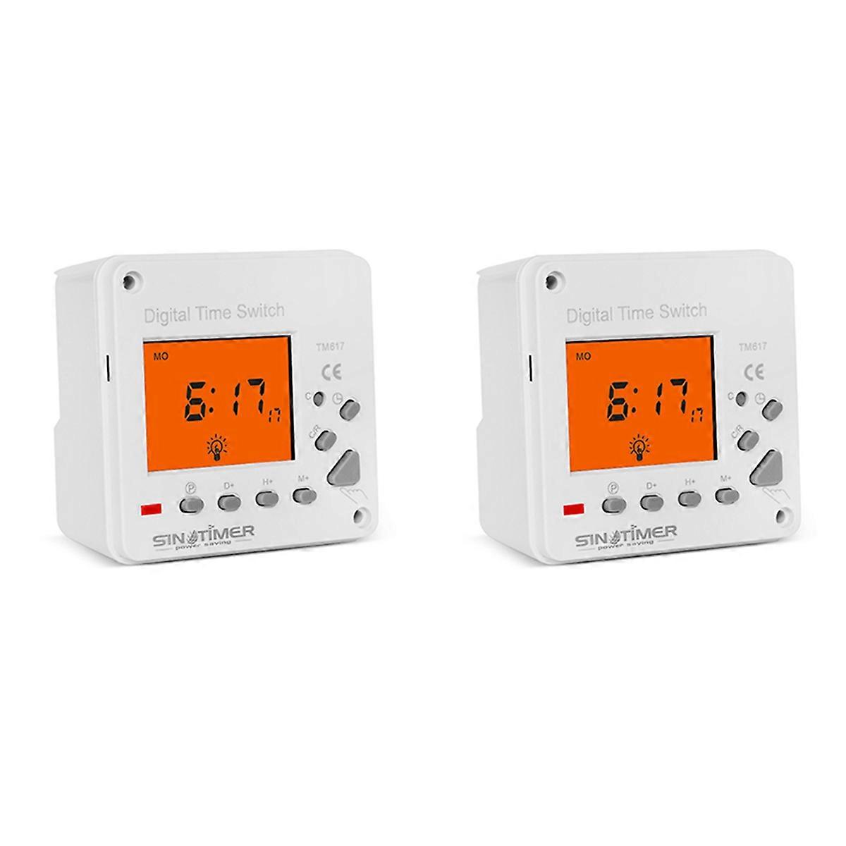2X TM617-1 Intelligent Backlight Large Screen Time Control Switch Timer Panel