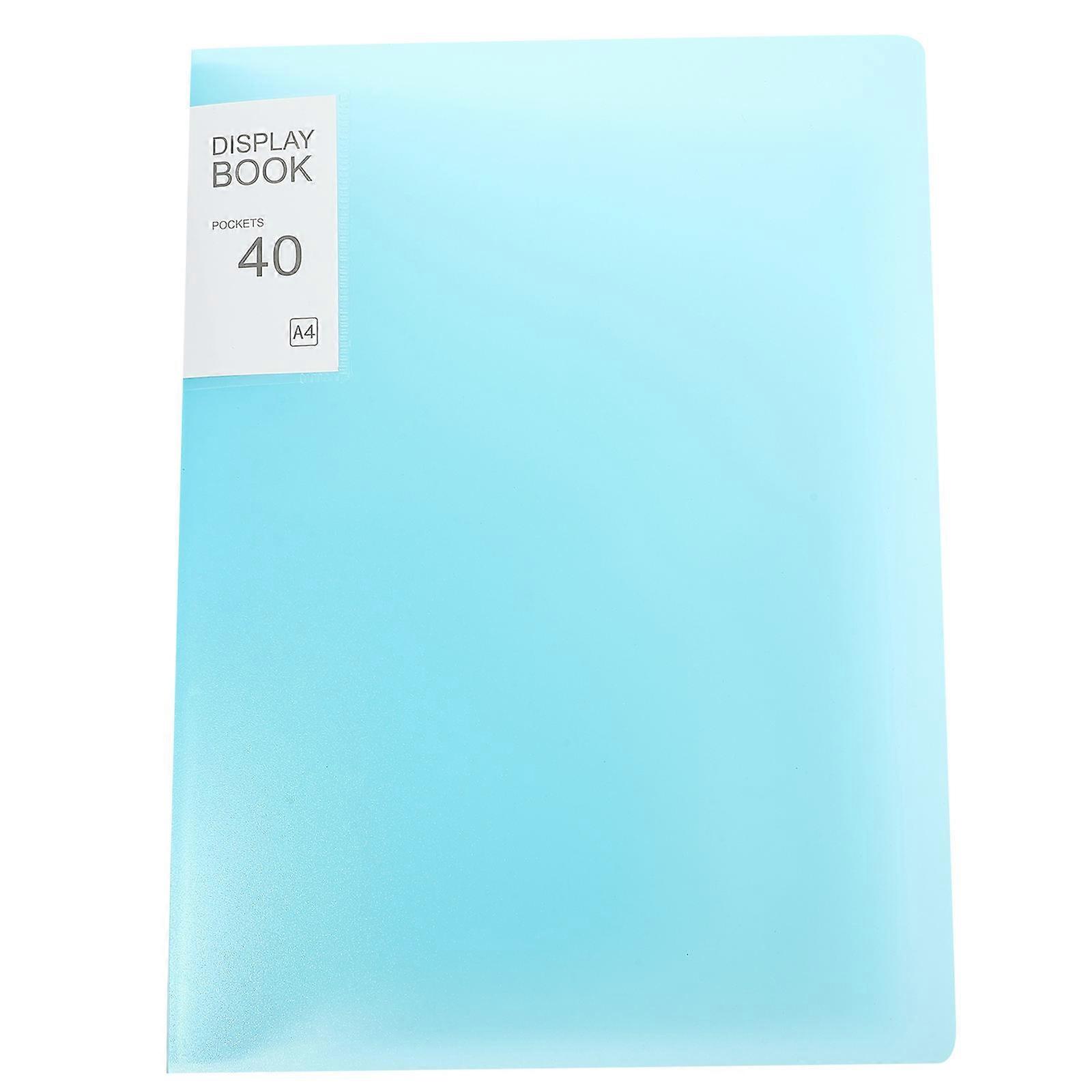 Organizer Receipt Organizer Portable Document Organiser Rectangular Shape Transparent Design For Students 31X23CM Blue 1Pack