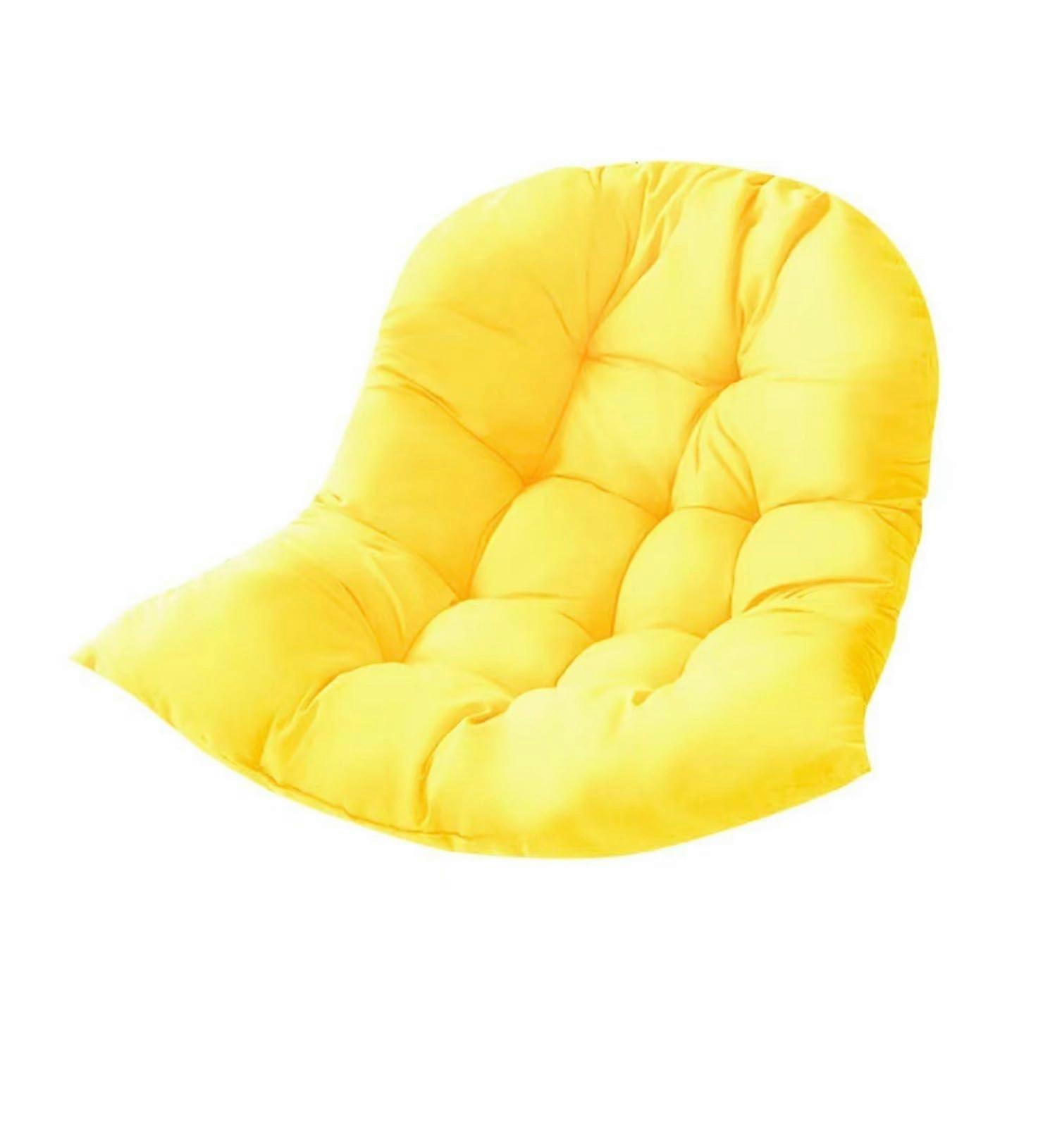 Large thick cushion for round egg chairs – washable hanging chair pads for garden faux furniture for indoor and outdoor use (cushion only)