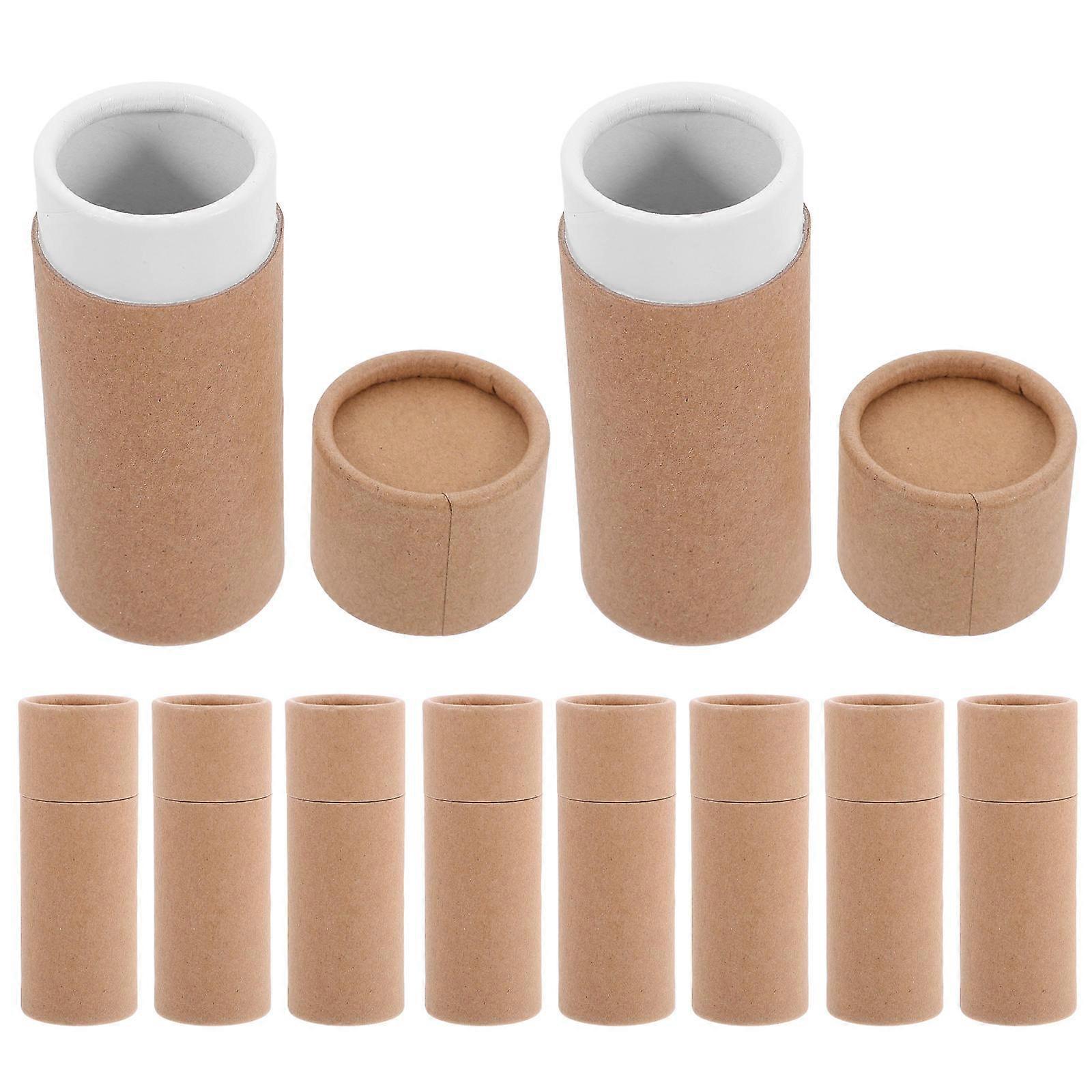 Craft Tubes Paper Tubes Tea Packaging Containers Mailing Tubes Small Storage 20ml Brown 10Pcs
