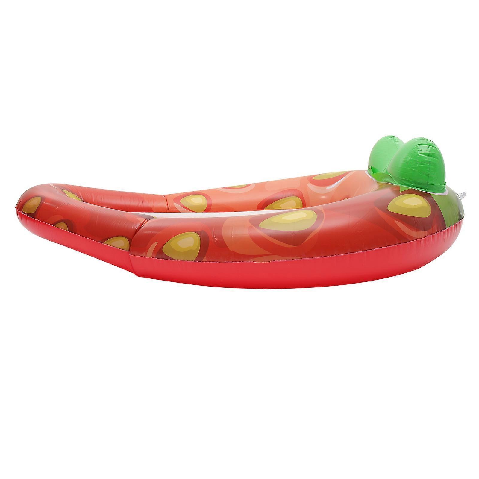 Inflatable PVC Pool Float Cushion Water Recliner Floating Lounger with Fun Fruit Design for Summer Relaxation in Pool or Lake