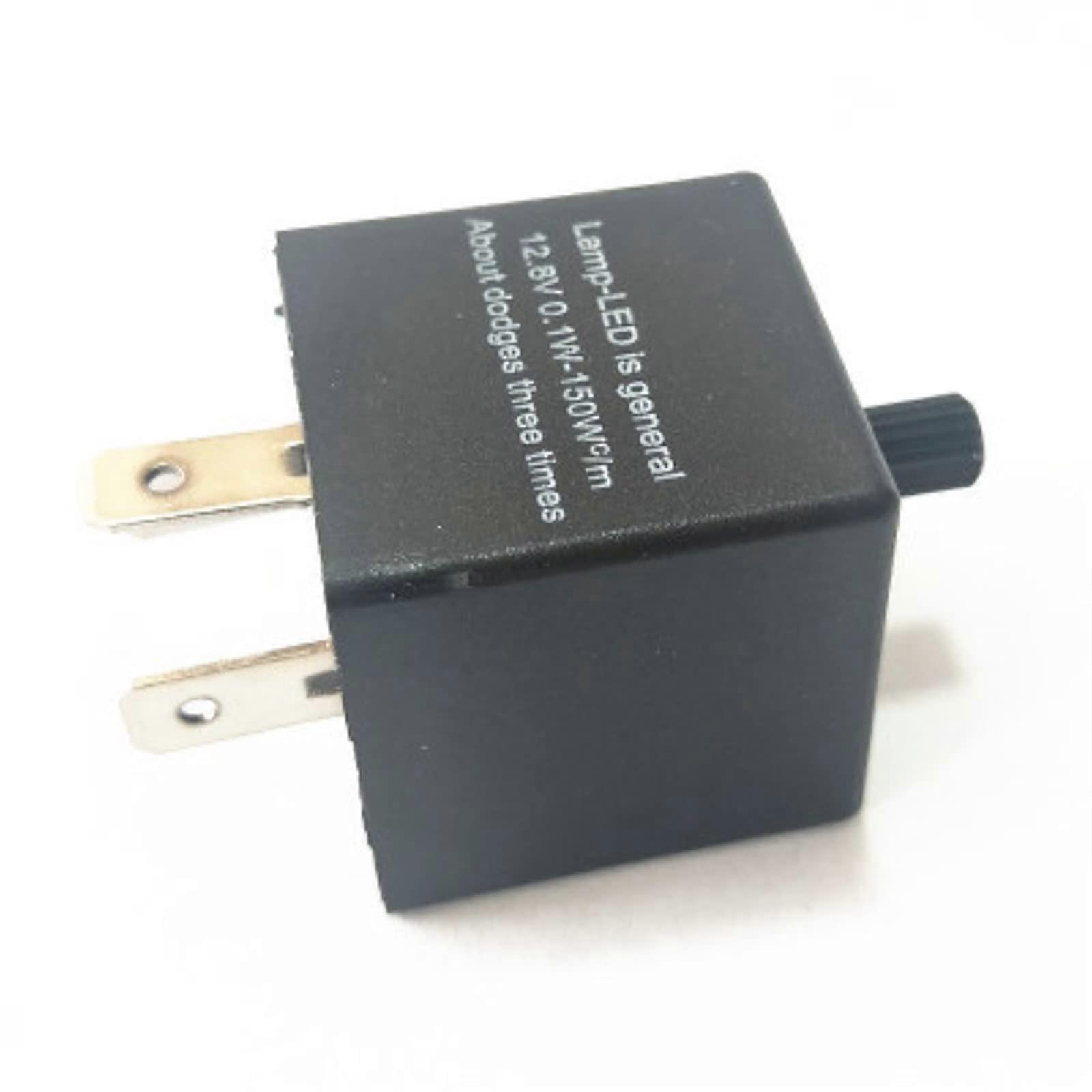 1PCS 3 Pin CF14 JL02 Auto LED Flasher Adjustable ThreeLegged Auto Turn Signal AntiFlash L 12V 24V DC