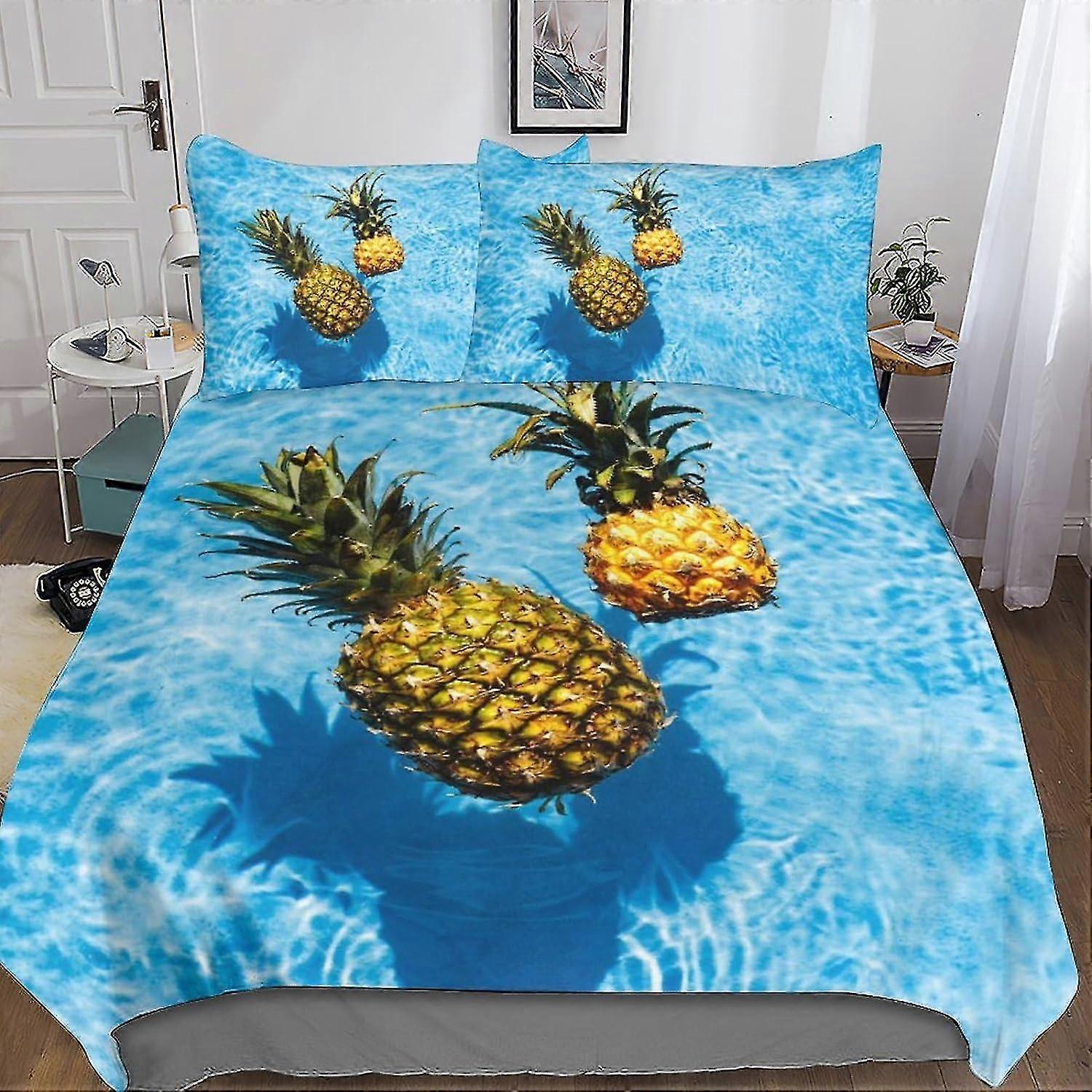 Minimalist Fruit Duvet Cover Set 3 Piece Bedding Set with Pillowcase Soft Mi