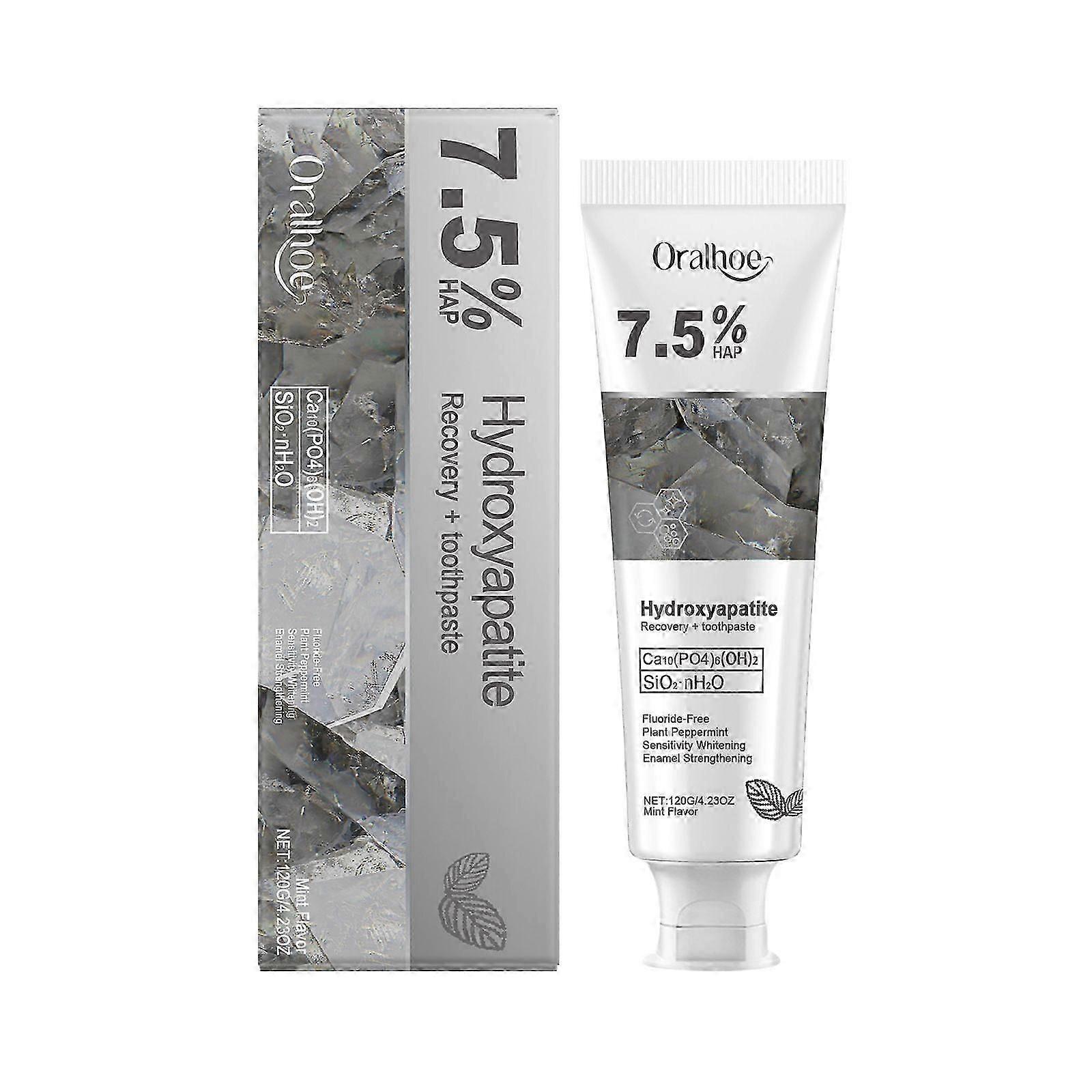 Nano Hydroxyapatite Toothpaste for Advanced Enamel Protection, Fluoride-Free Gentle Mint Toothpaste, Fresh Breath, Tooth Strengthening