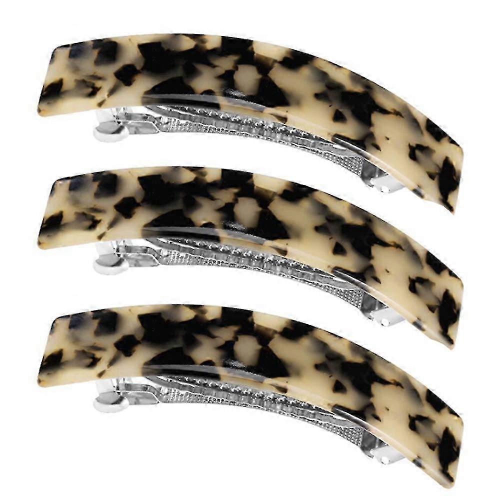 2025 Charming Tortoiseshell Barrettes, Cellulose Acetate Hair Accessories With Non-Slip Design, Automatic Clamp For Ease Of Use, Elegant Styling Solut