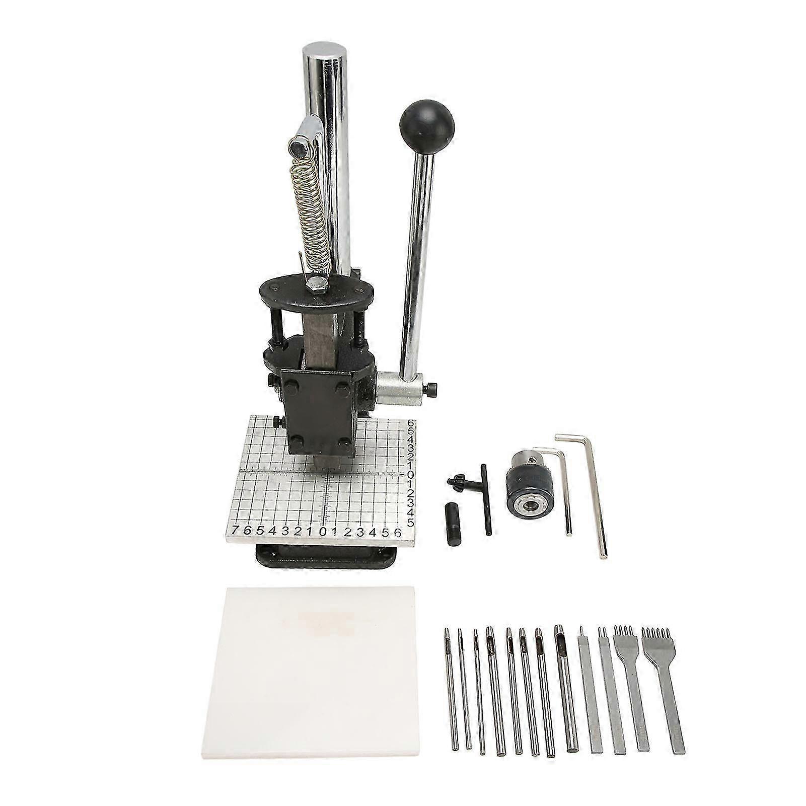 Hand Press Machine Labor Saving Heavy Cast Iron Construction Manual Punch Machine Hand Press Punch Tool