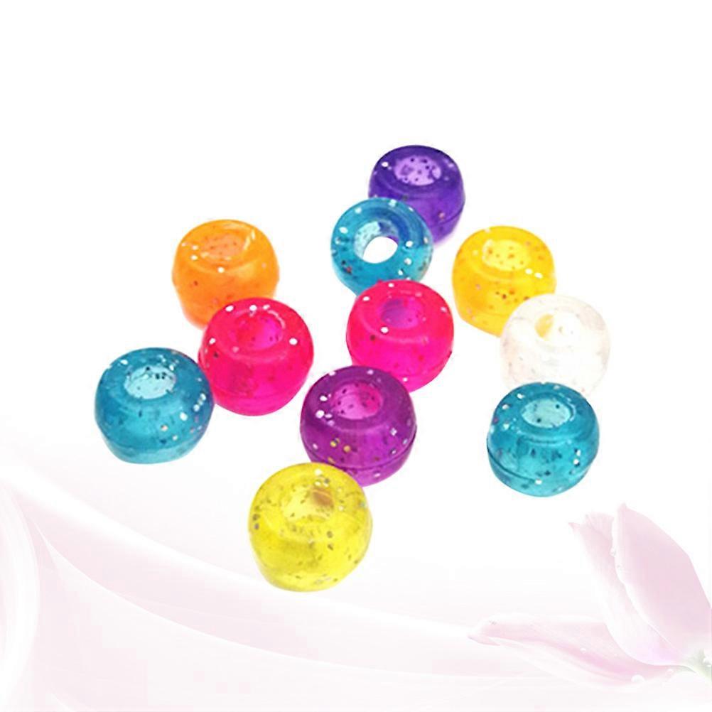 Bead Strands For Keychain Making Multi-Colored Beads Assorted Color 0.9 X 0.9 X 0.6 Material Kids Craft Enthusiasts 500Pcs