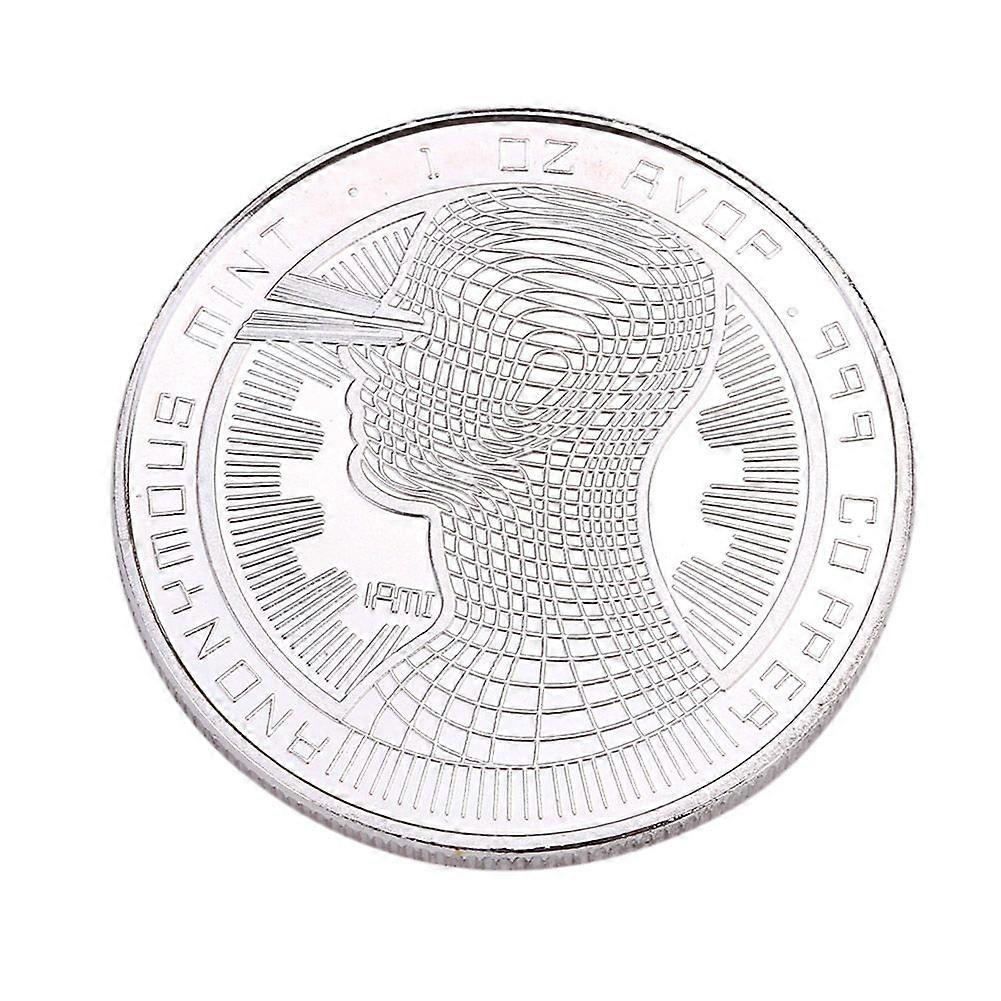2025 Último modelo Super Brain Pattern BTC Moneda de metal coleccionable