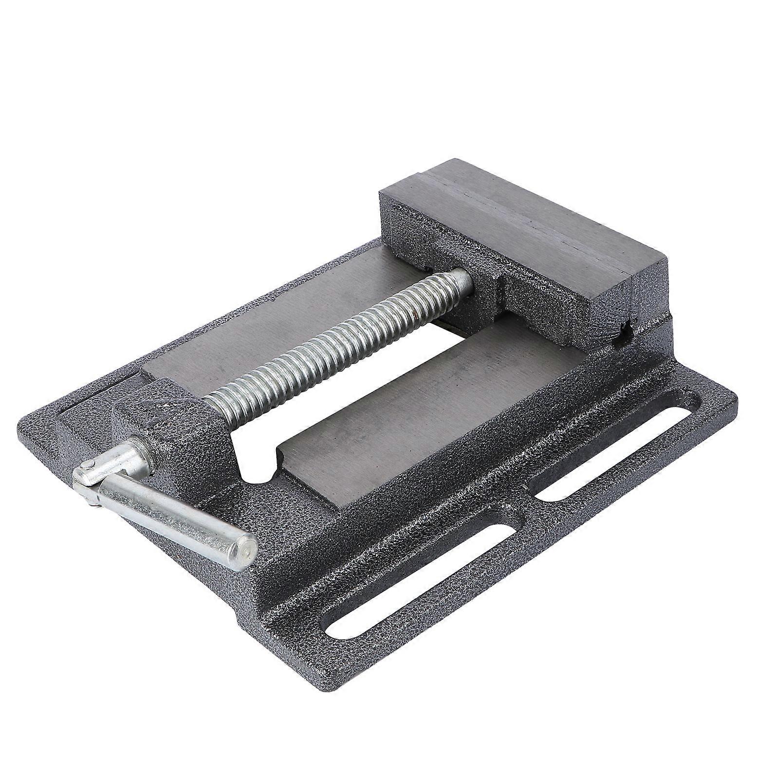 Drill Press Vices Cast Iron Bench Clamp for Workshop DIY Projects 4 Inch Fixing 1Pack