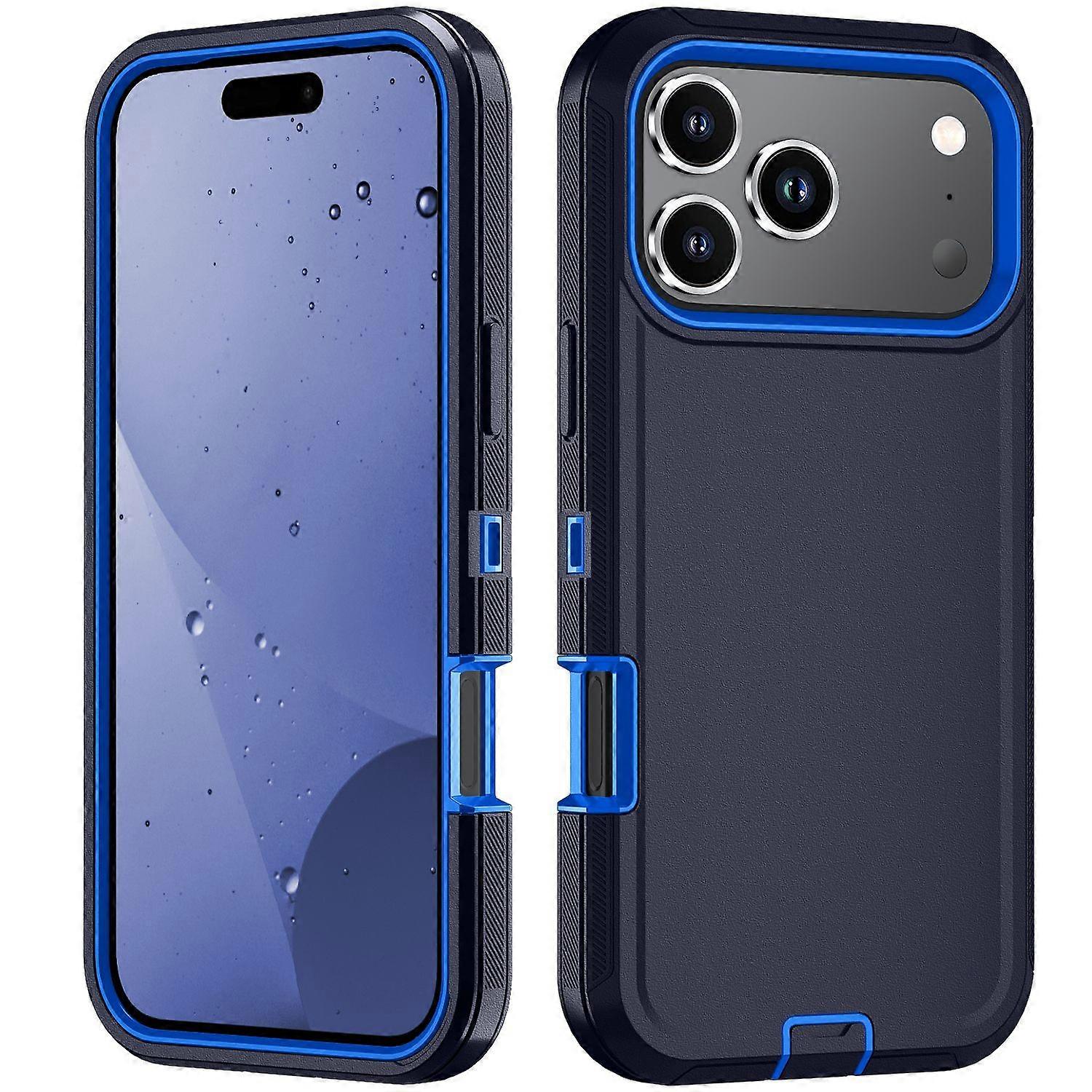 For iPhone 17 Pro Case Detachable PC TPU Drop-Proof Back Cover