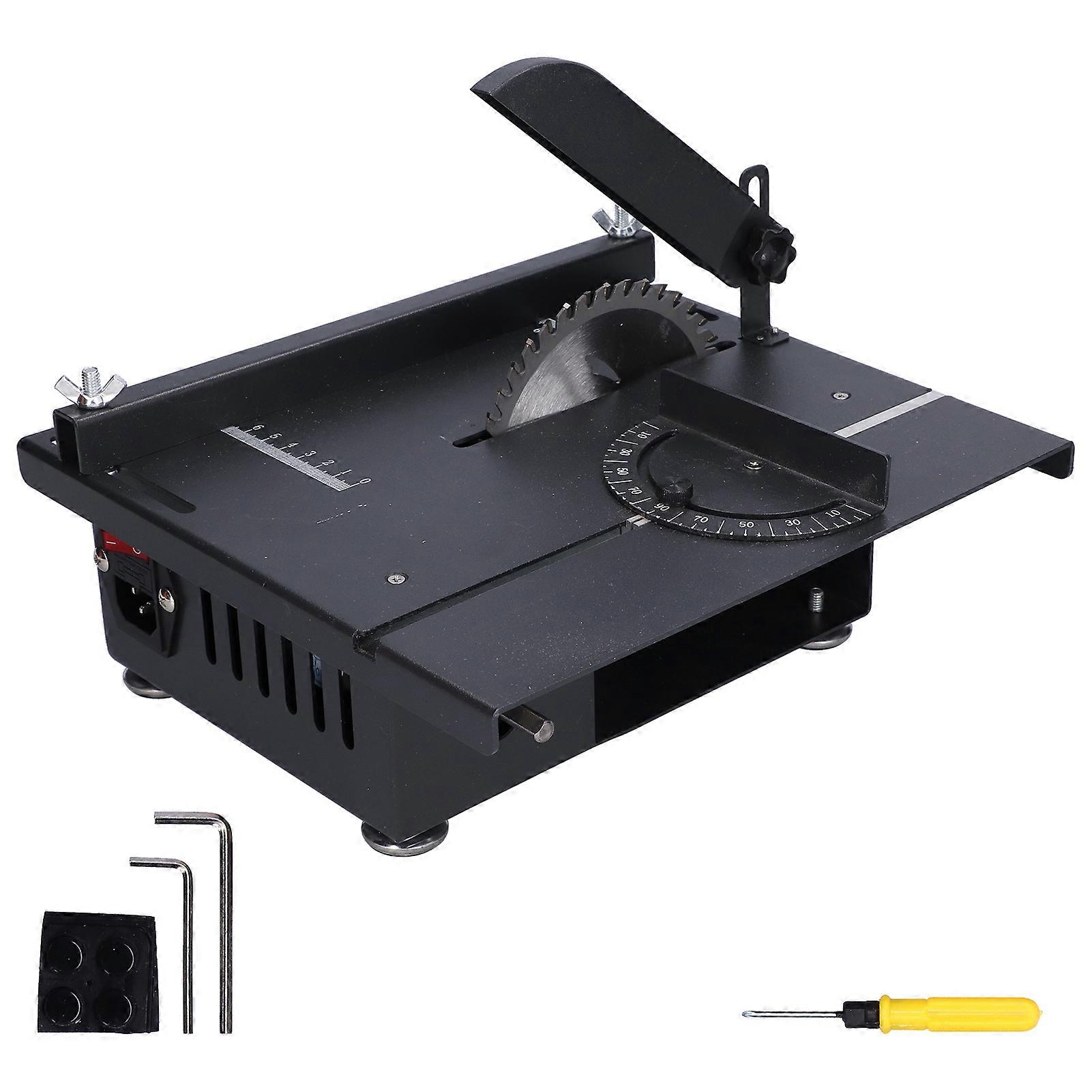 Mini Table Saw Multifunctional Hobby Desktop Saws Polishing Set for Woodworking 1200W