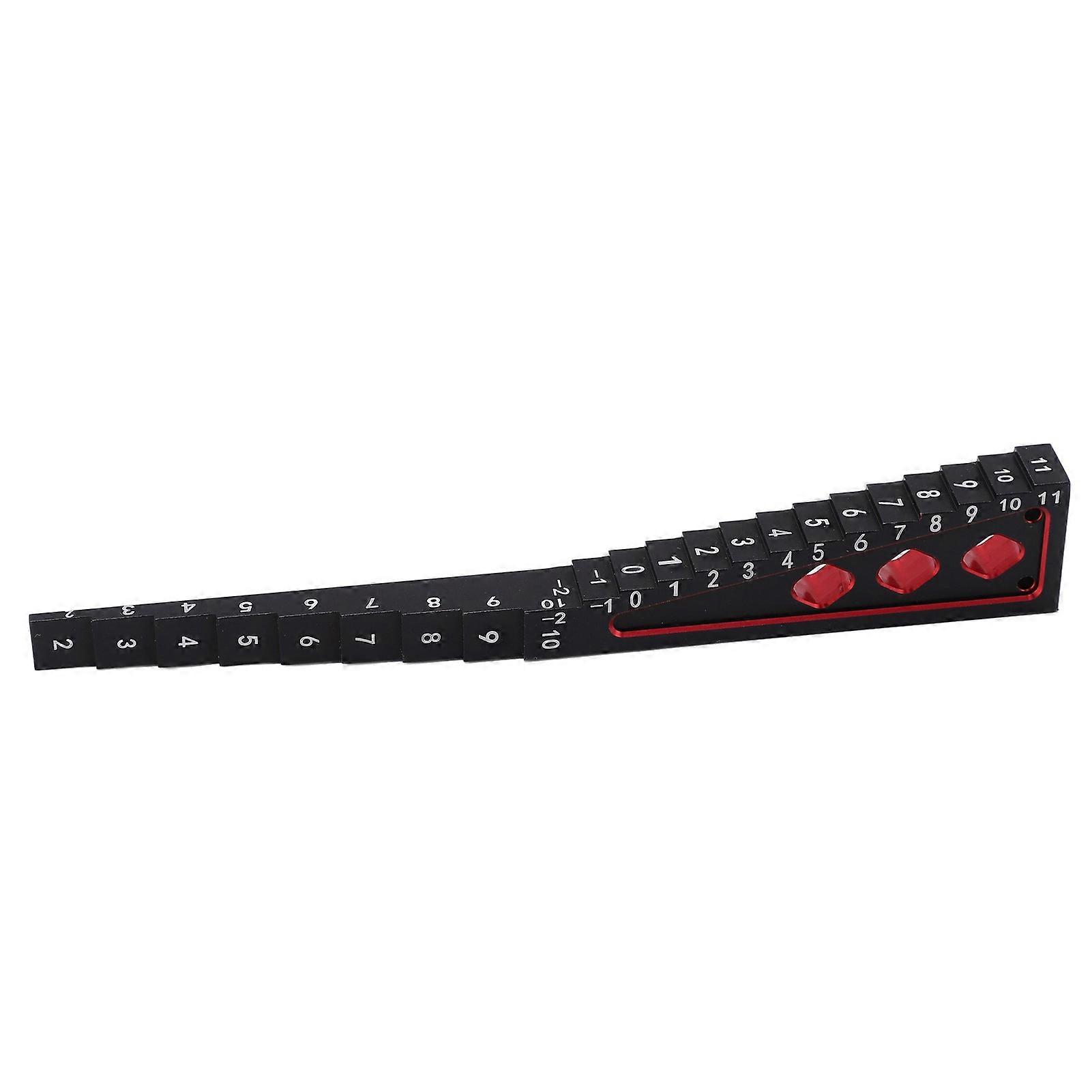Ride Gauge Accurate Measurement Aluminum Alloy RC Height Measuring Ruler for 1/8 1/10 RC Car Chassis