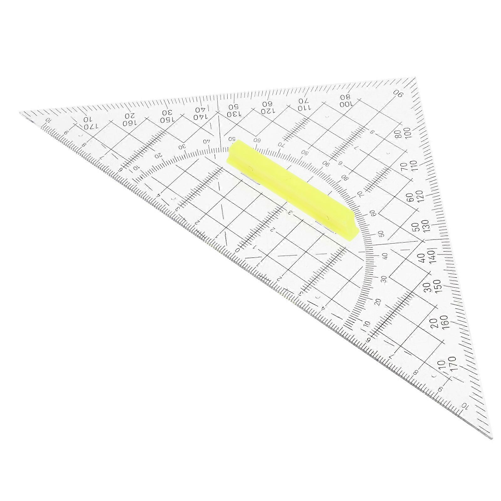 Geometry Measurement Rulers Drawing Triangle Rulers Plastic Straight Line Drawing for Students 5Pcs