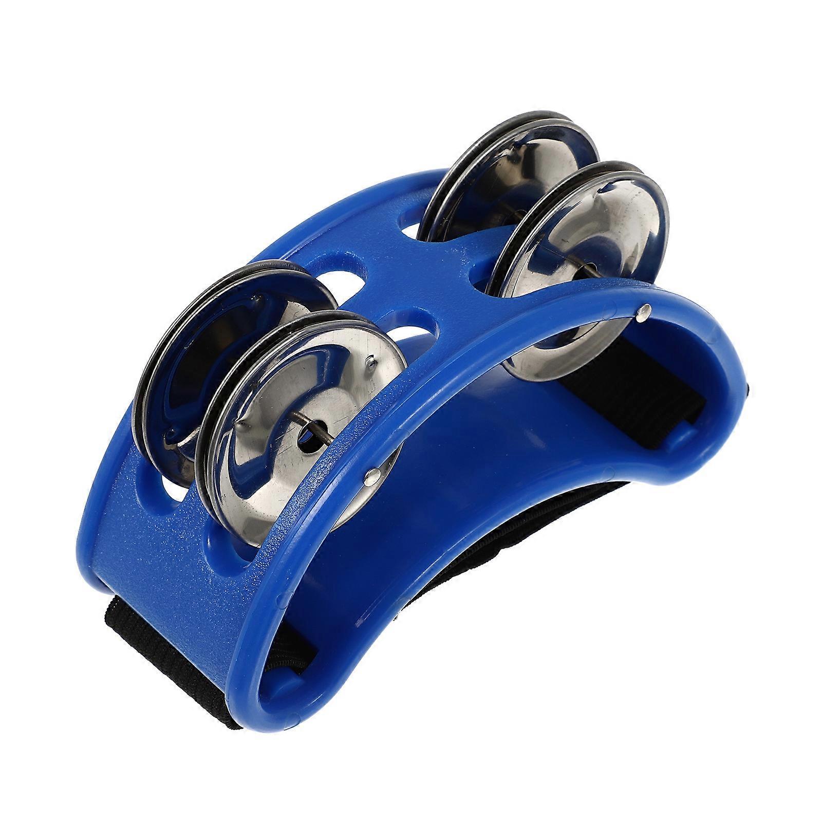 Foot Tambourines for Kids Composers Listening and Rhythm Development Blue 1Set