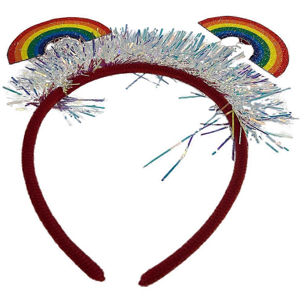 Fun Headwear Headband Circular Shape Multi-Colored Month Parades Parties 1Set