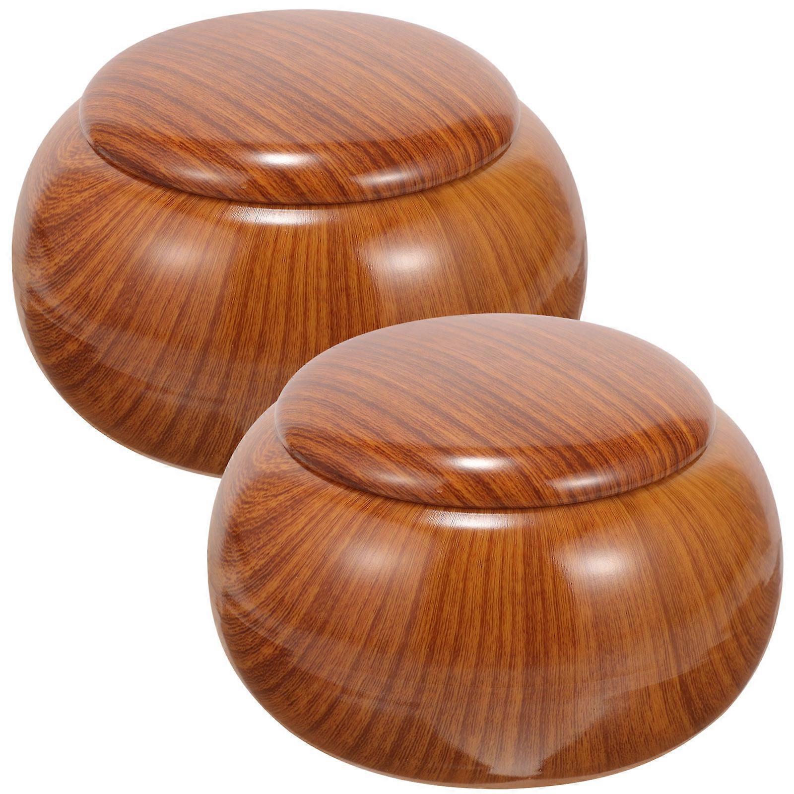 Plastic Go Game Chess Pieces Storage Box with Lid – Compact Lightweight Holder for Organized Play for Go Players and Enthusiasts