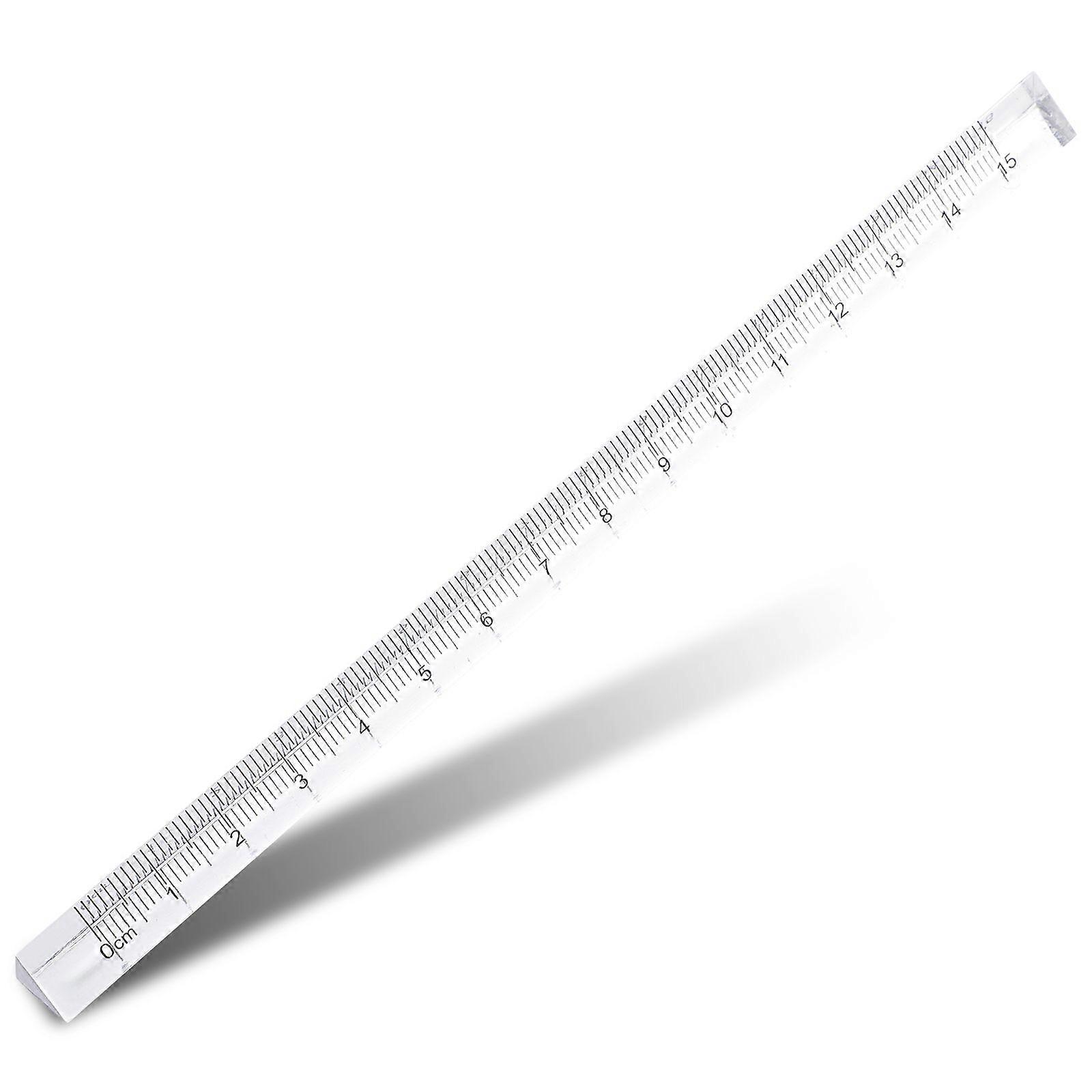 8pcs Triangular Rulers Clear Scale Rulers Students Drawing Rulers Architectural Rulers