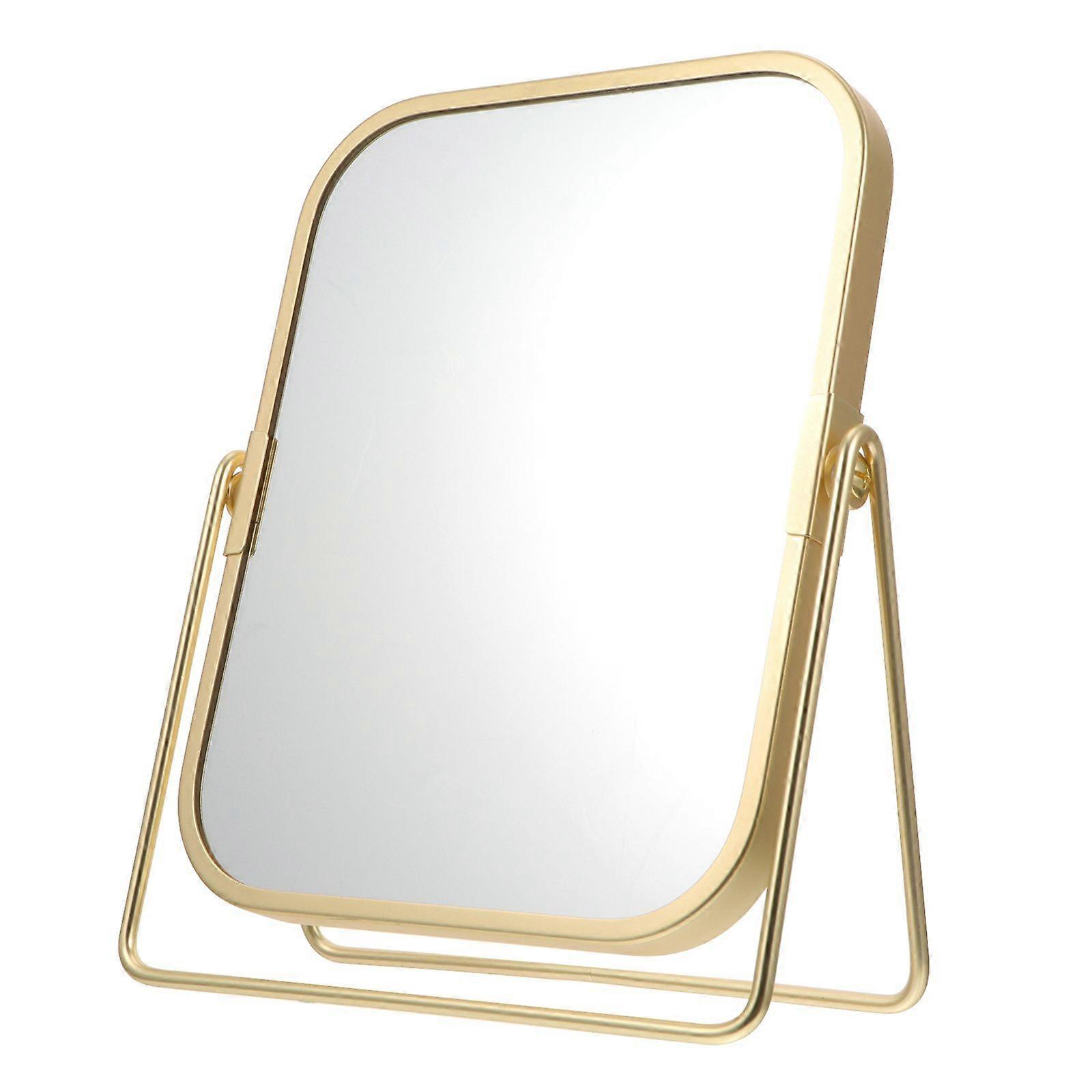 Vanity Makeup Mirror with Metal Stand 360 Degree Swivel Desktop Tabletop Mirror