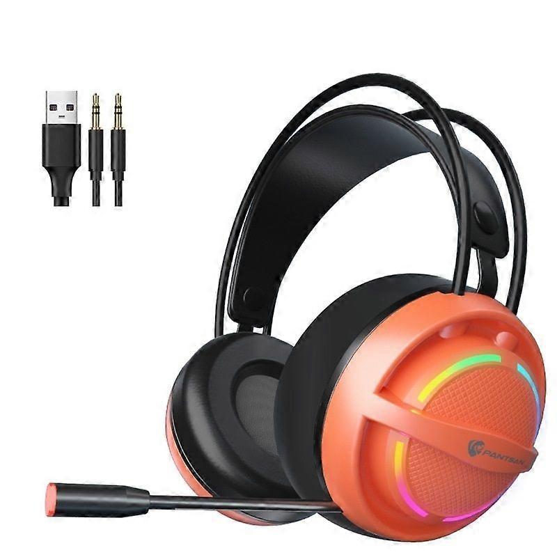 PSH-100 Wired Headset, Colour: 3.5mm Orange 3.5mm Orange