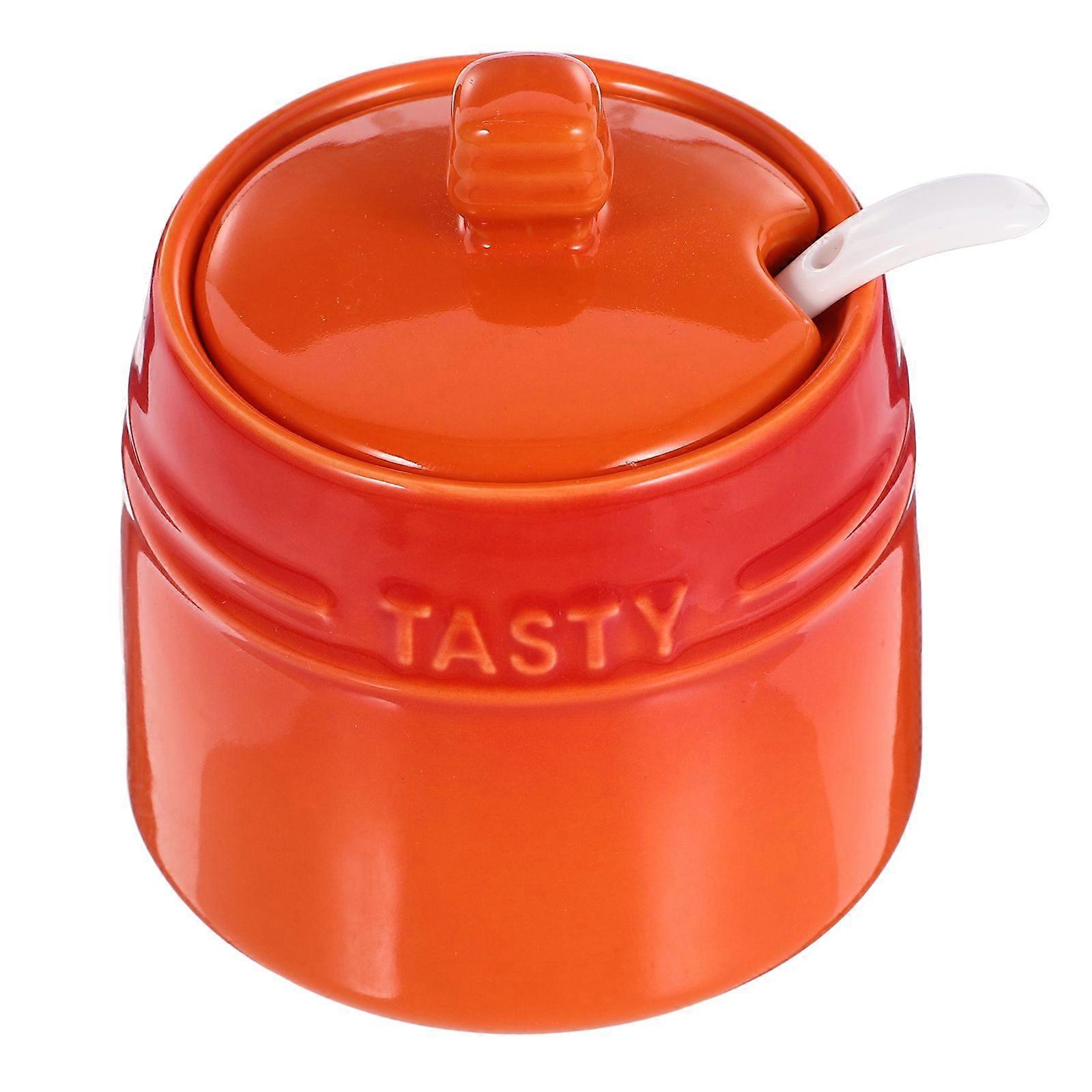 1 Conjunto de Pote de Tempero de Cozinha Condimento Recipiente de Açúcar Caixa de Especiarias Recipiente de Açúcar