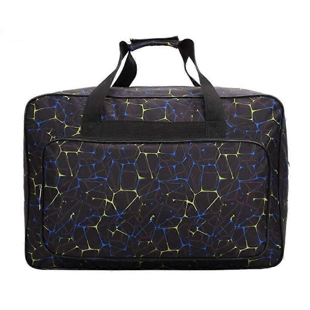 Universal Sewing Machine Bag Nylon Large Capacity With Pockets And Handles For Home Travel Black